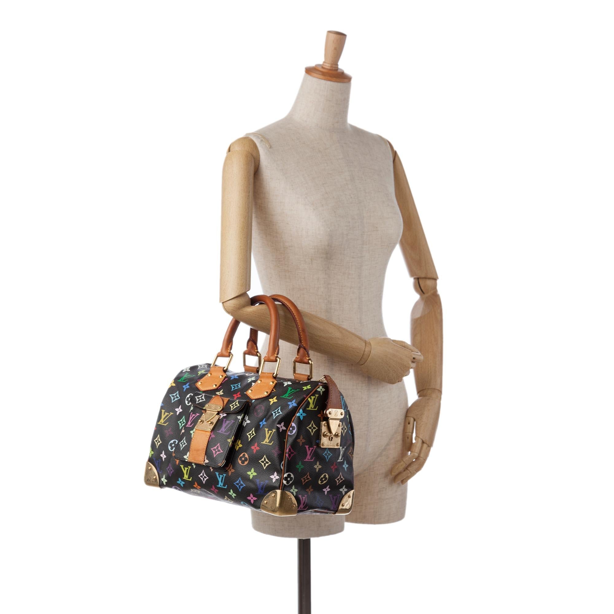 Louis Vuitton Monogram Multicolore Speedy 30 (SHG-37128)