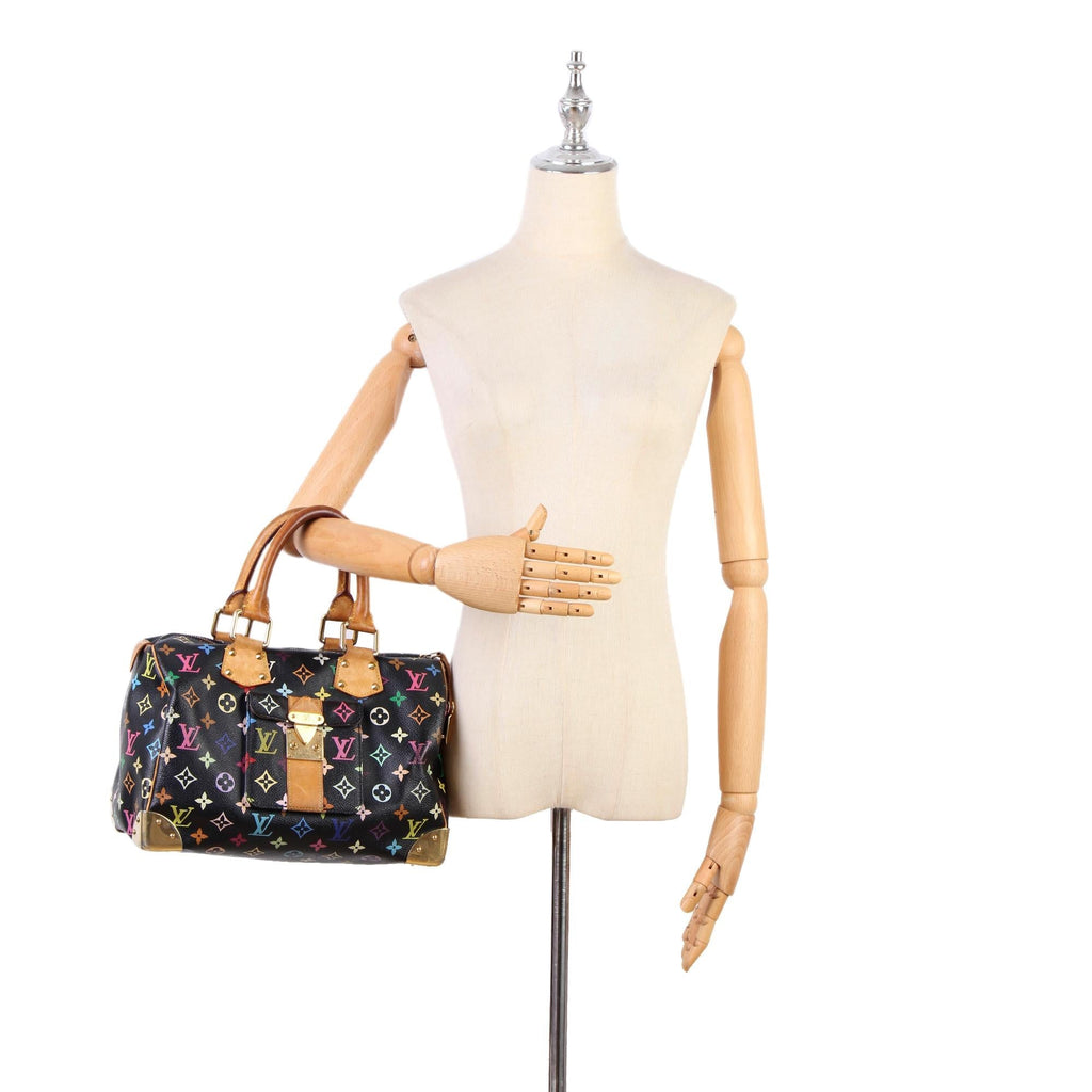 Louis Vuitton Monogram Multicolore Speedy 30 (SHG-8FVRGU)