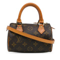 Louis Vuitton Monogram Nano Speedy Bandouliere (SHG-4W8Een)