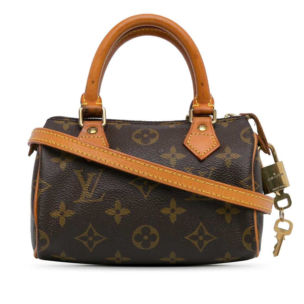 Louis Vuitton Monogram Nano Speedy Bandouliere (SHG-4W8Een)