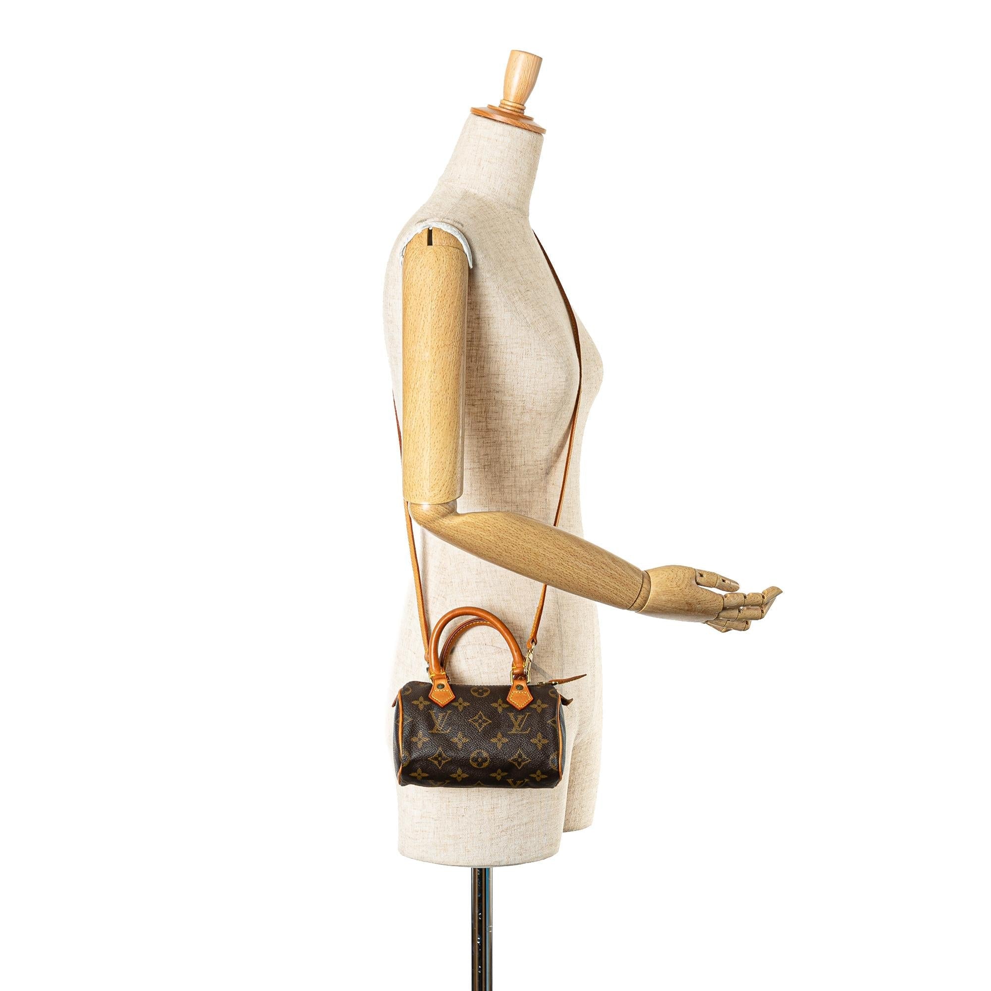 Louis Vuitton Monogram Nano Speedy Bandouliere (SHG-fsUHfi)