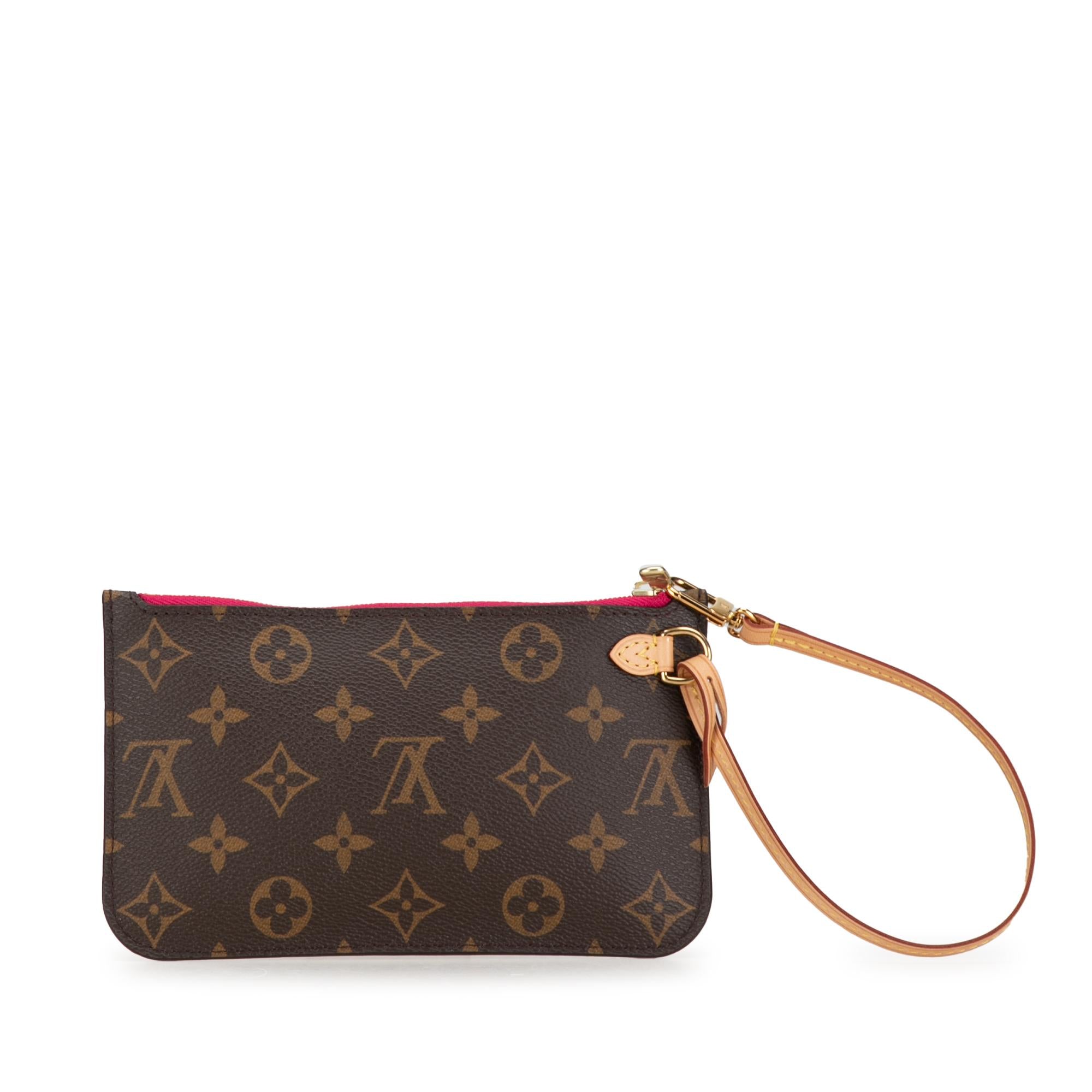 Louis Vuitton Monogram Neverfull Pouch (SHG-bOX2M7)
