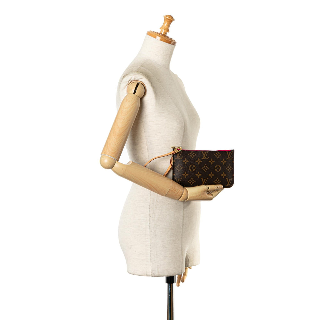 Louis Vuitton Monogram Neverfull Pouch (SHG-bOX2M7)