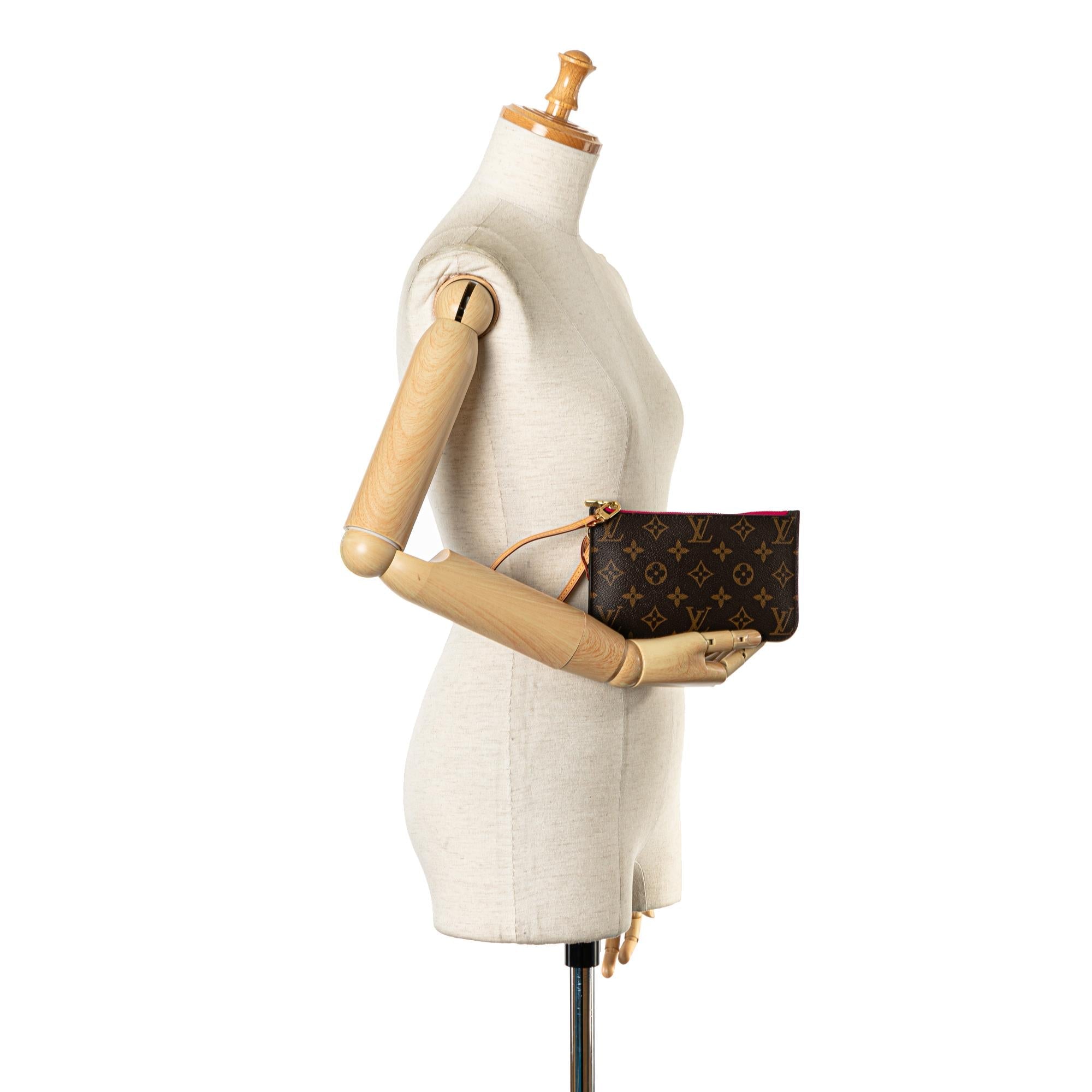 Louis Vuitton Monogram Neverfull Pouch (SHG-bOX2M7)