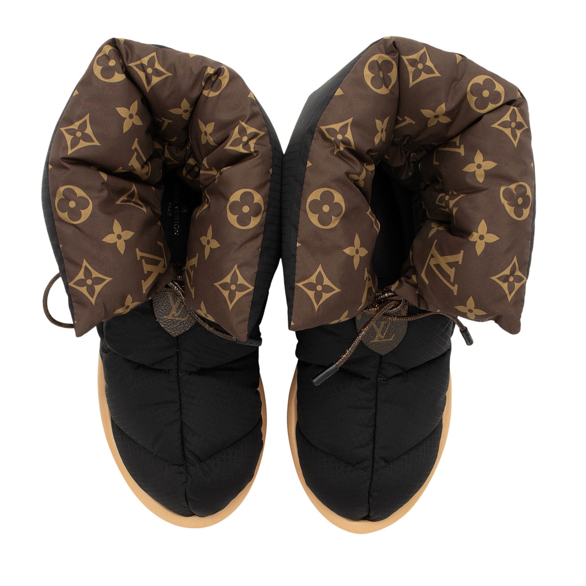 Louis Vuitton Monogram Nylon Pillow Comfort Boots - Size 7 / 37