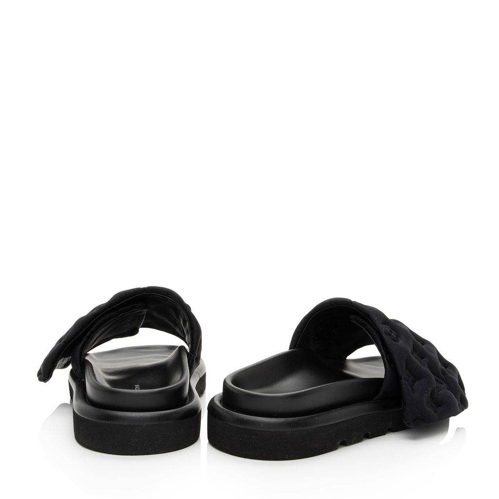 Louis Vuitton Monogram Nylon Pool Pillow Mules - Size 8 / 38