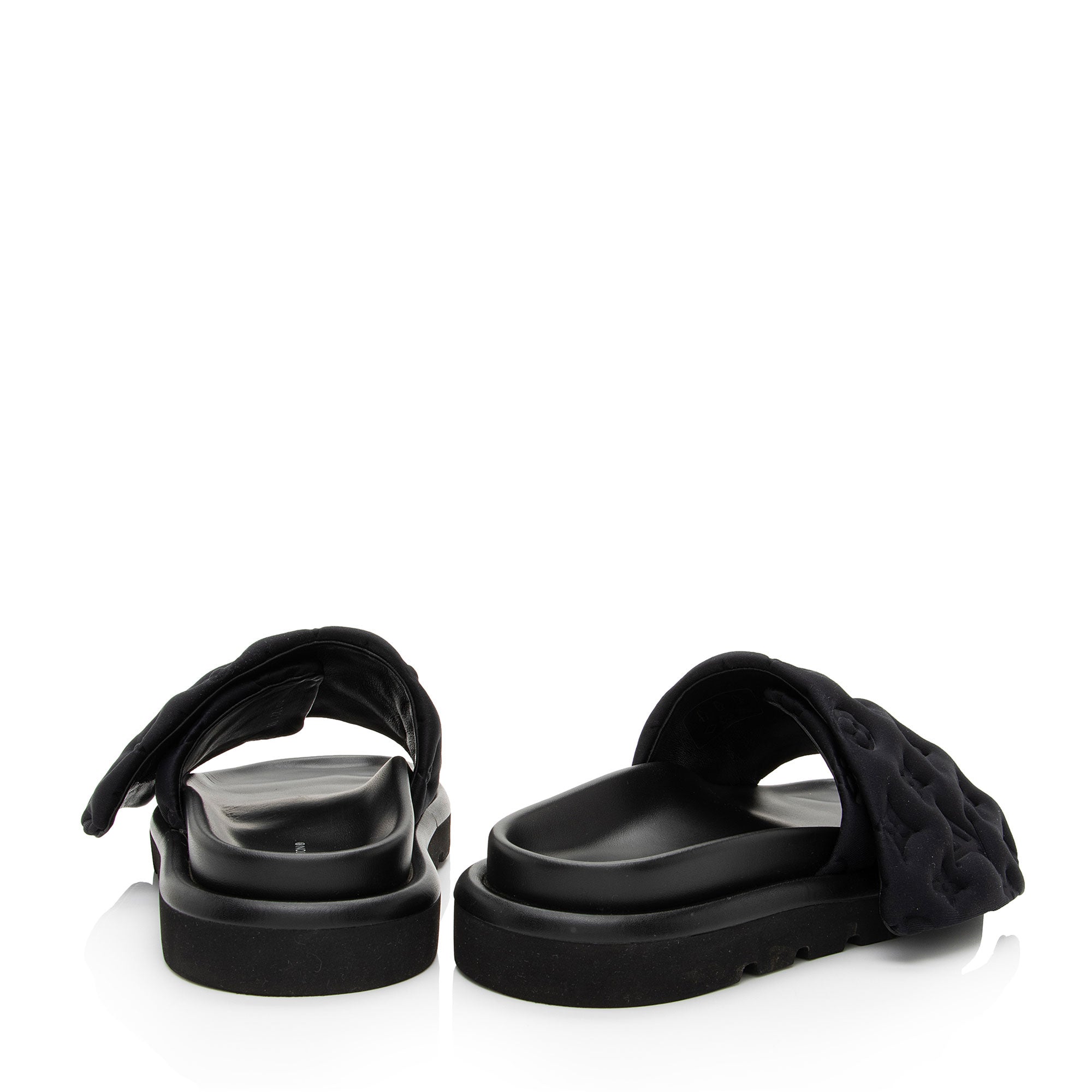 Louis Vuitton Monogram Nylon Pool Pillow Mules - Size 8 / 38
