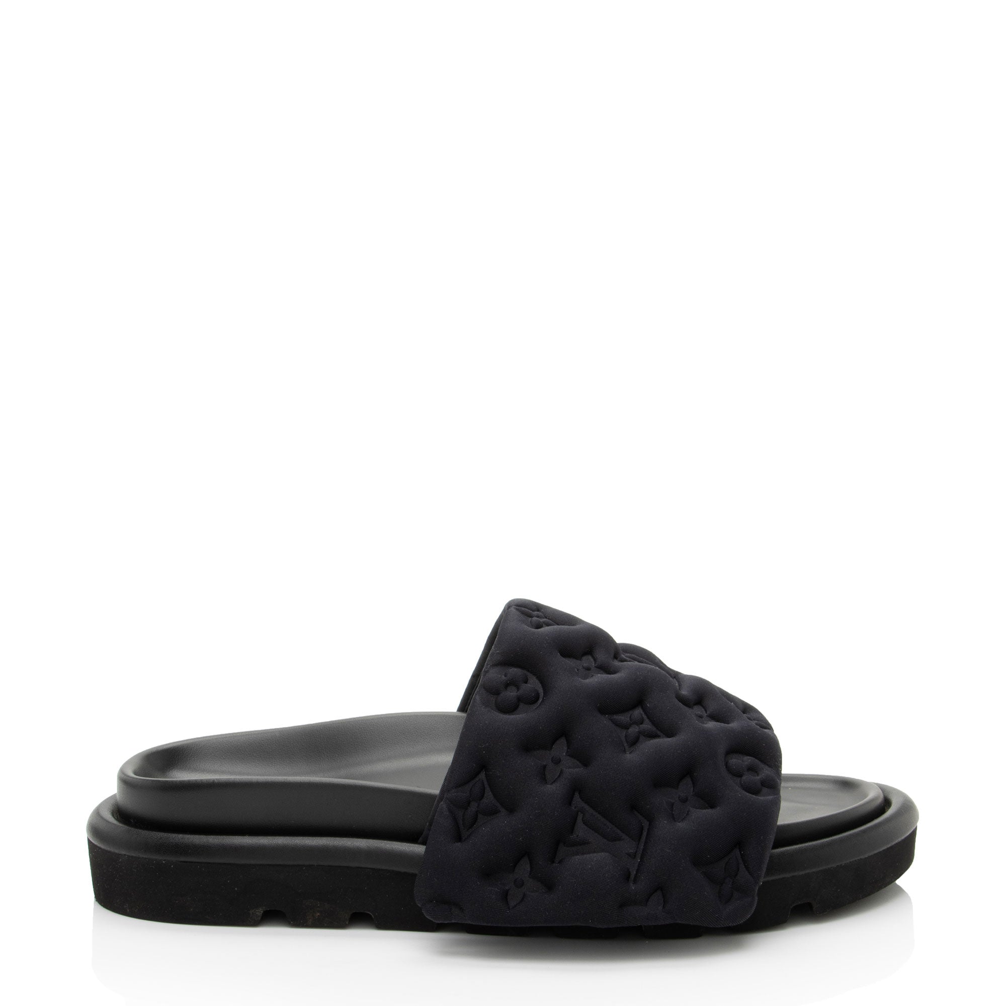 Louis Vuitton Monogram Nylon Pool Pillow Mules - Size 8 / 38