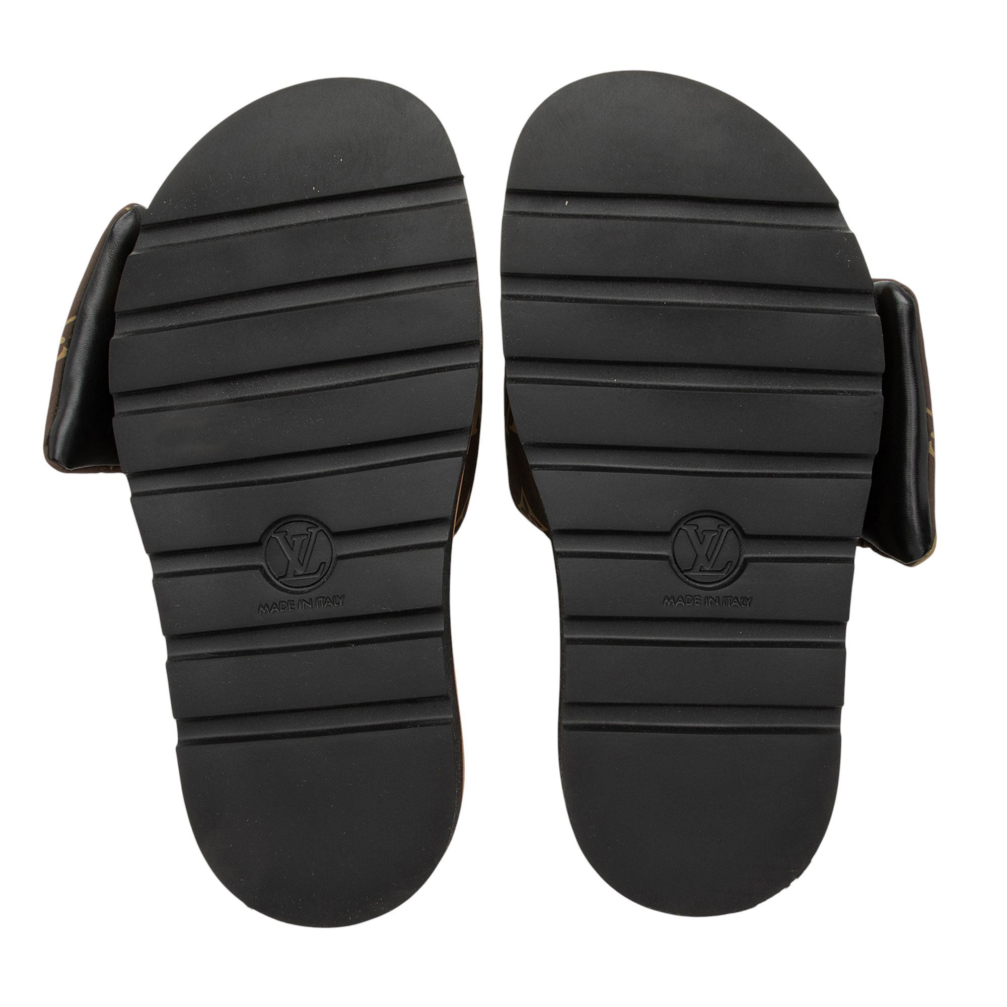 Louis Vuitton Monogram Nylon Pool Pillow Mules - Size 8 / 38