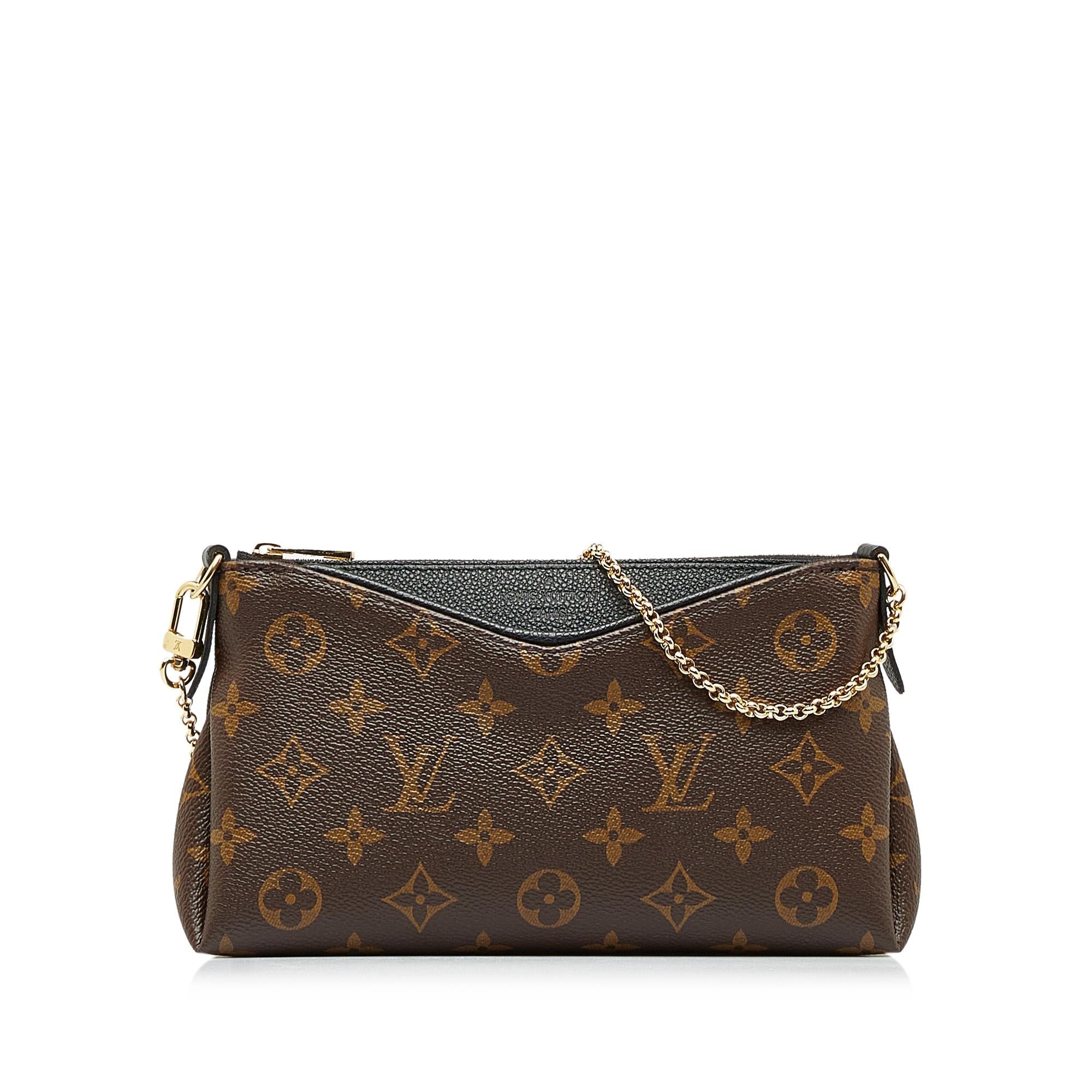 Louis Vuitton Monogram Pallas Clutch (SHG-SncBSk)