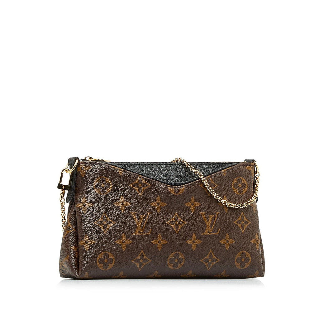 Louis Vuitton Monogram Pallas Clutch (SHG-SncBSk)