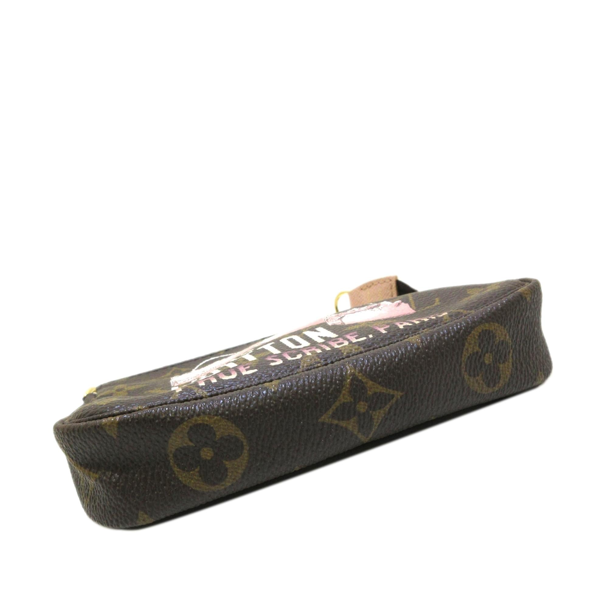 Louis Vuitton Monogram Patch Mini Pochette Accessoires (SHG-67gW7i)
