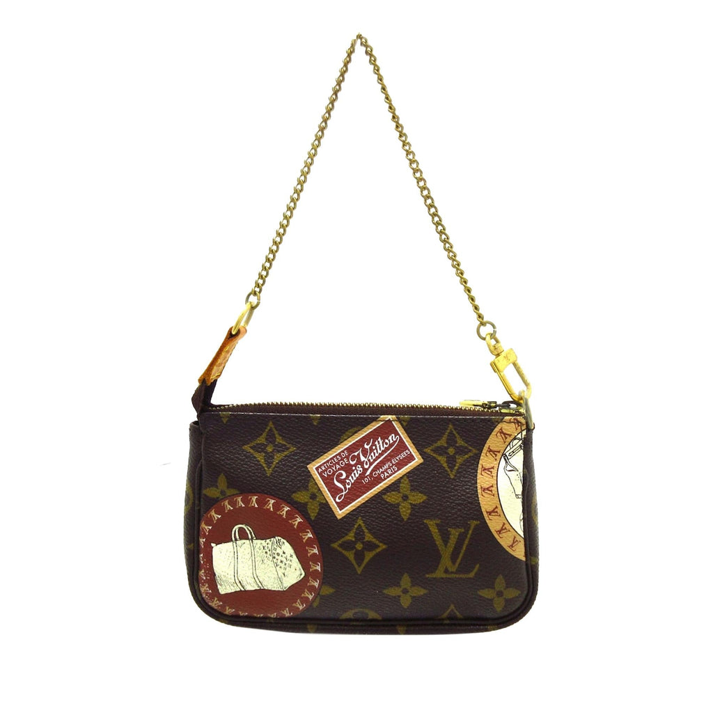 Louis Vuitton Monogram Patch Mini Pochette Accessoires (SHG-q06hOa)