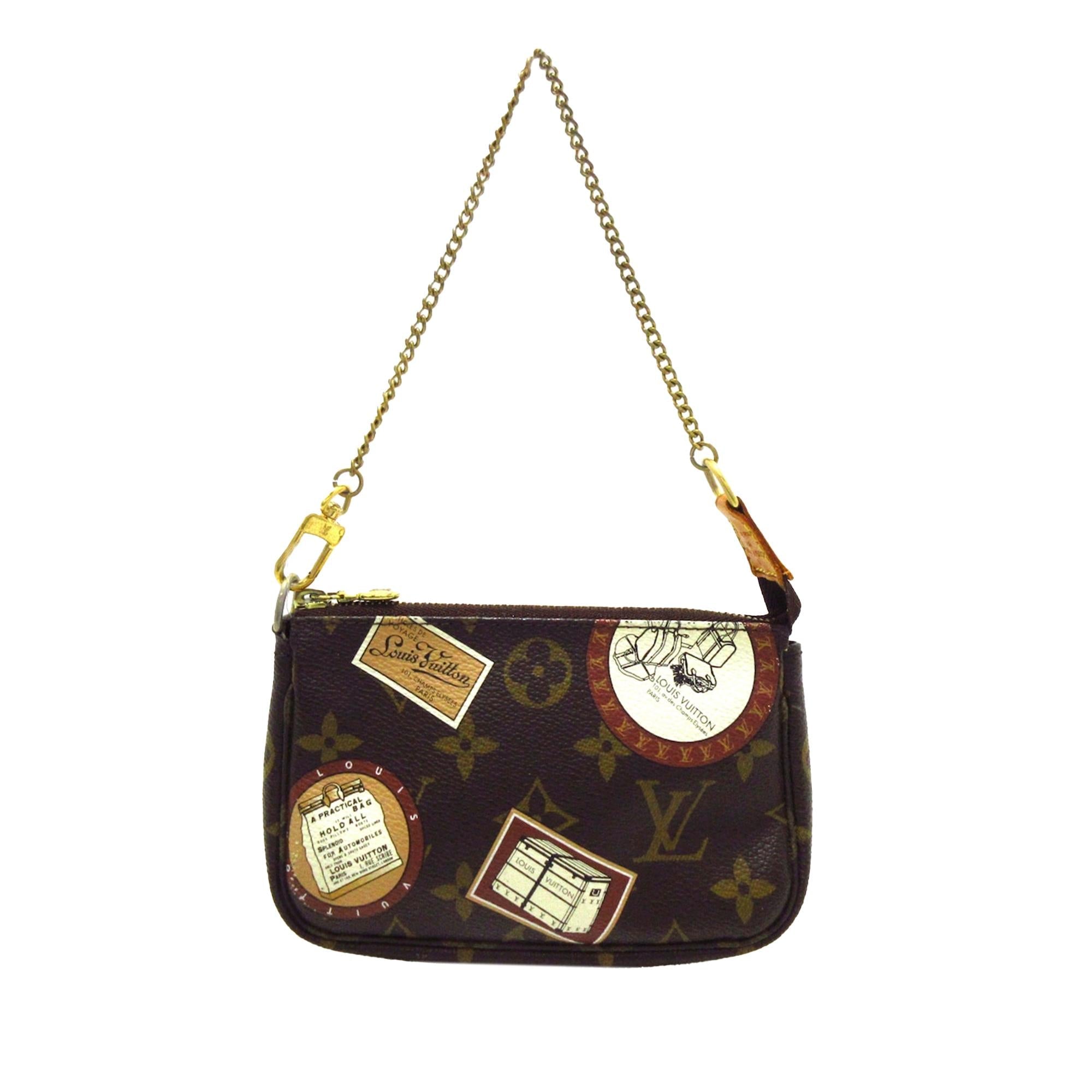 Louis Vuitton Monogram Patch Mini Pochette Accessoires (SHG-q06hOa)