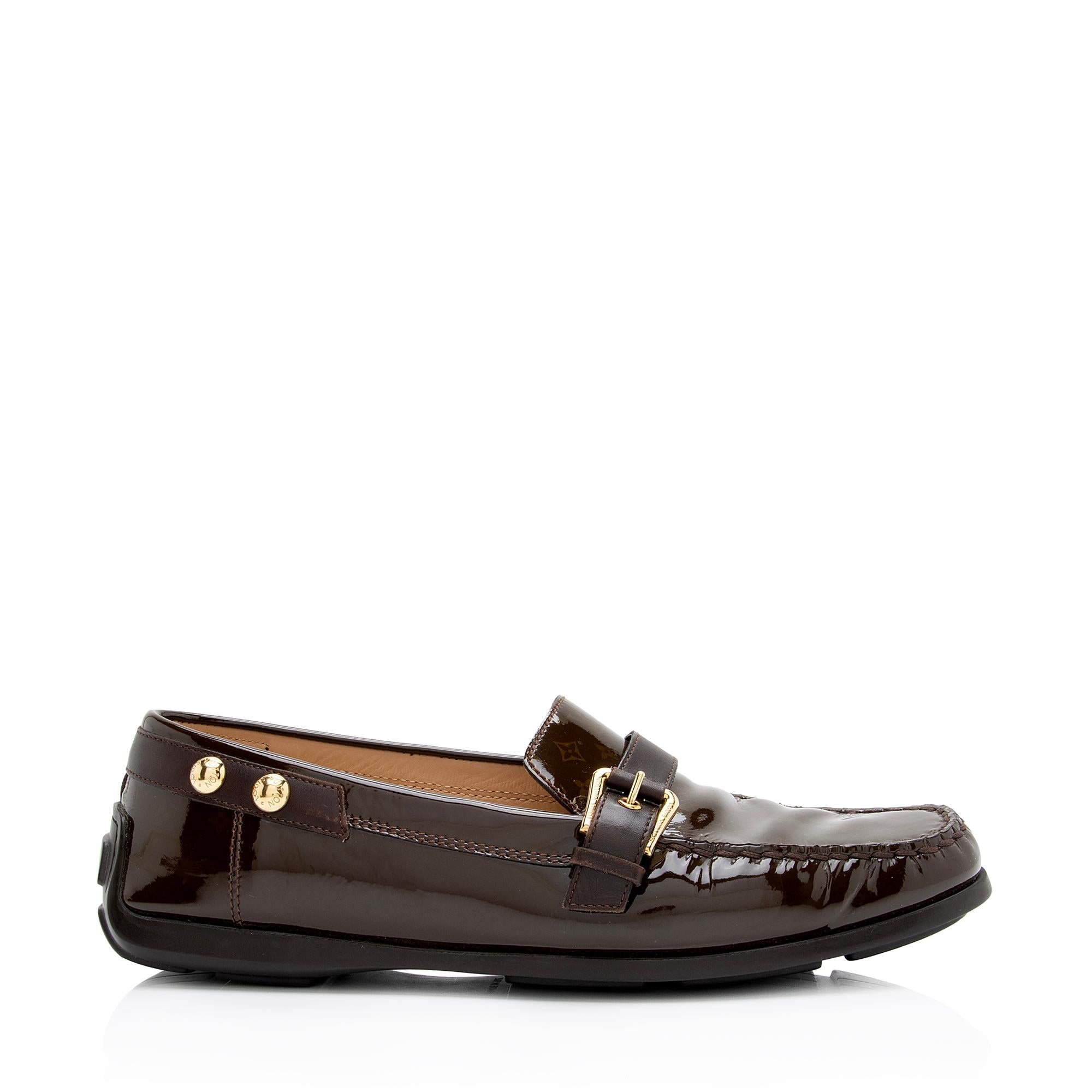 Louis Vuitton Monogram Patent Leather Loafers - Size 10 / 40 (SHF-22977)