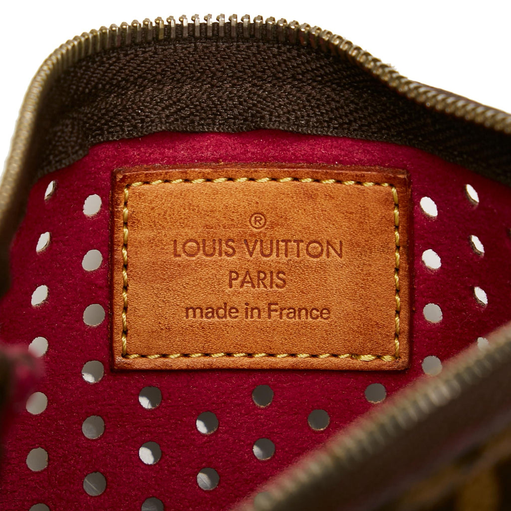 Louis Vuitton Monogram Perforated Pochette Cles (SHG-33250)
