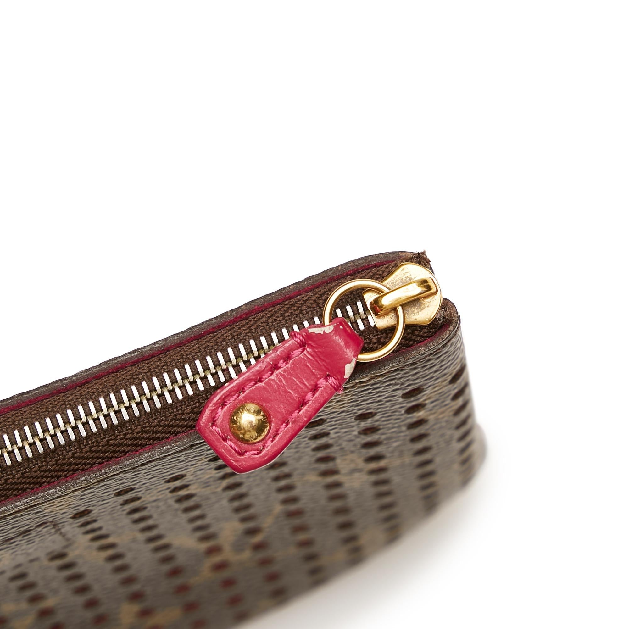 Louis Vuitton Monogram Perforated Pochette Cles (SHG-33250)