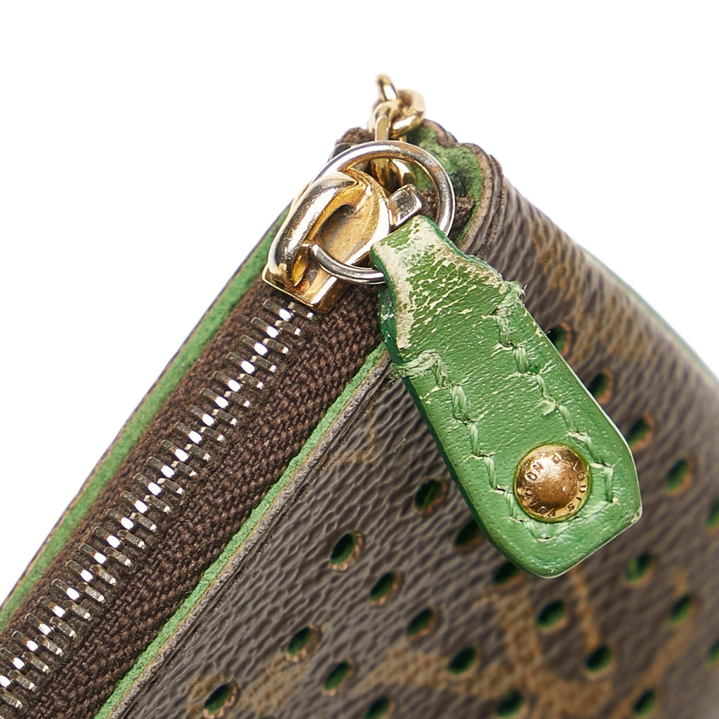 Louis Vuitton Monogram Perforated Pochette Cles (SHG-34415)