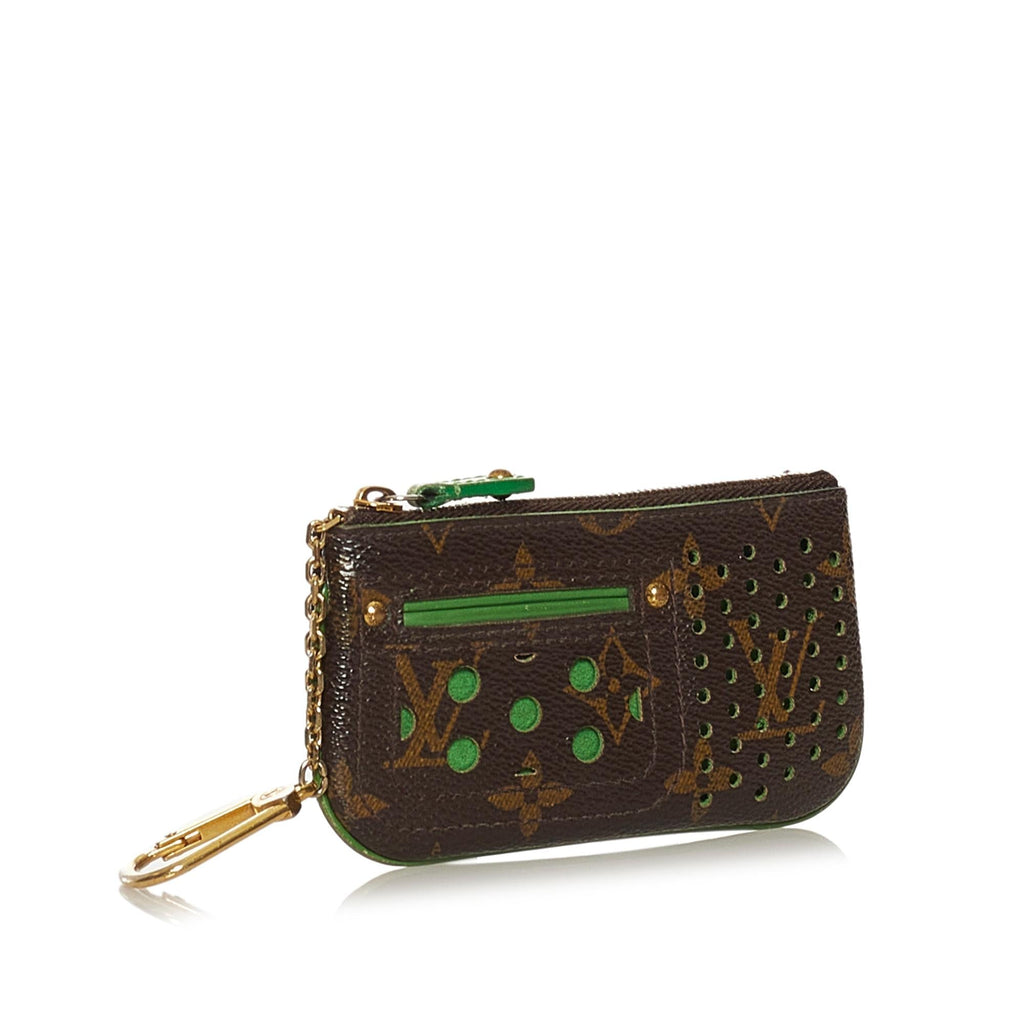 Louis Vuitton Monogram Perforated Pochette Cles (SHG-34415)