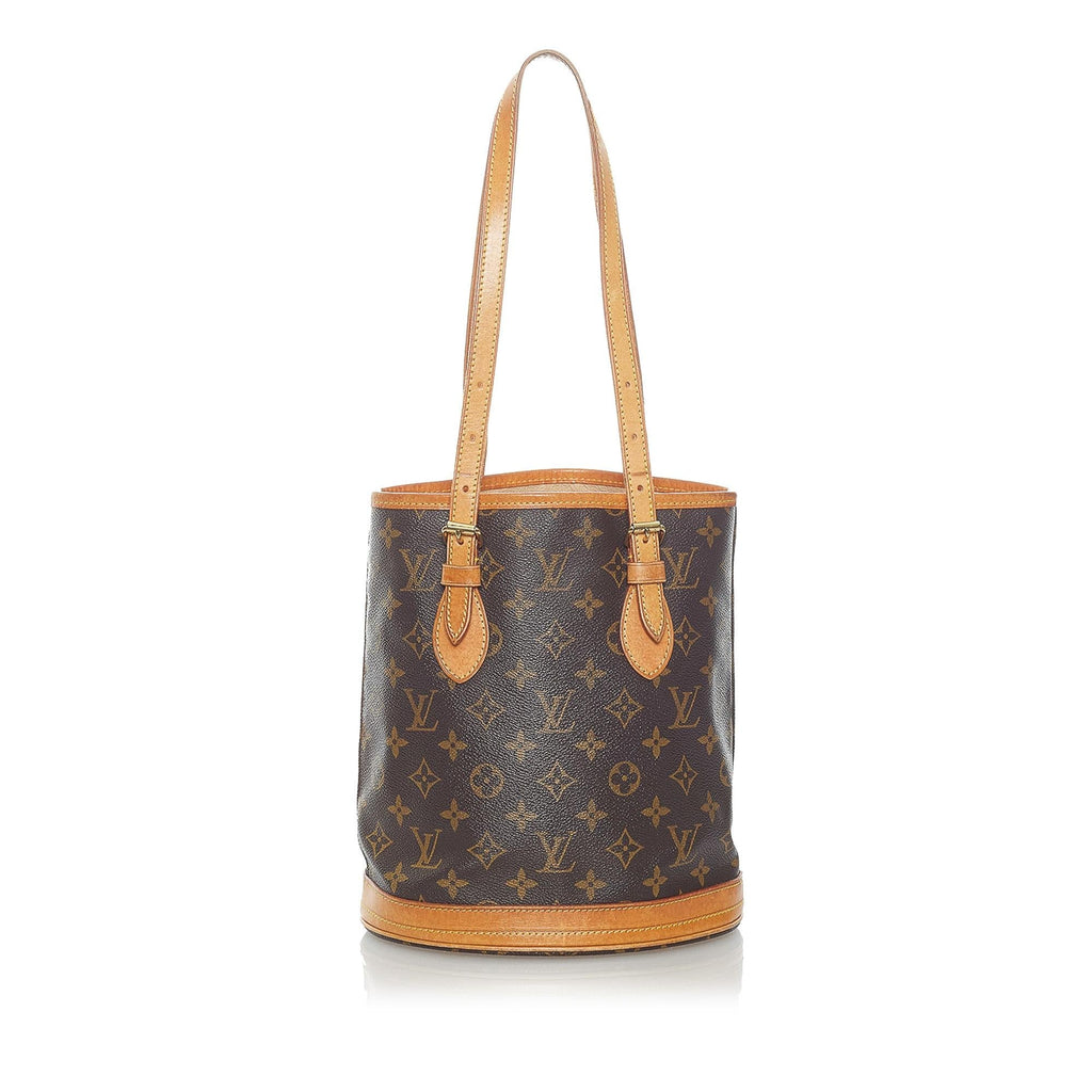 Louis Vuitton Monogram Petit Bucket Bag (SHG-32610)