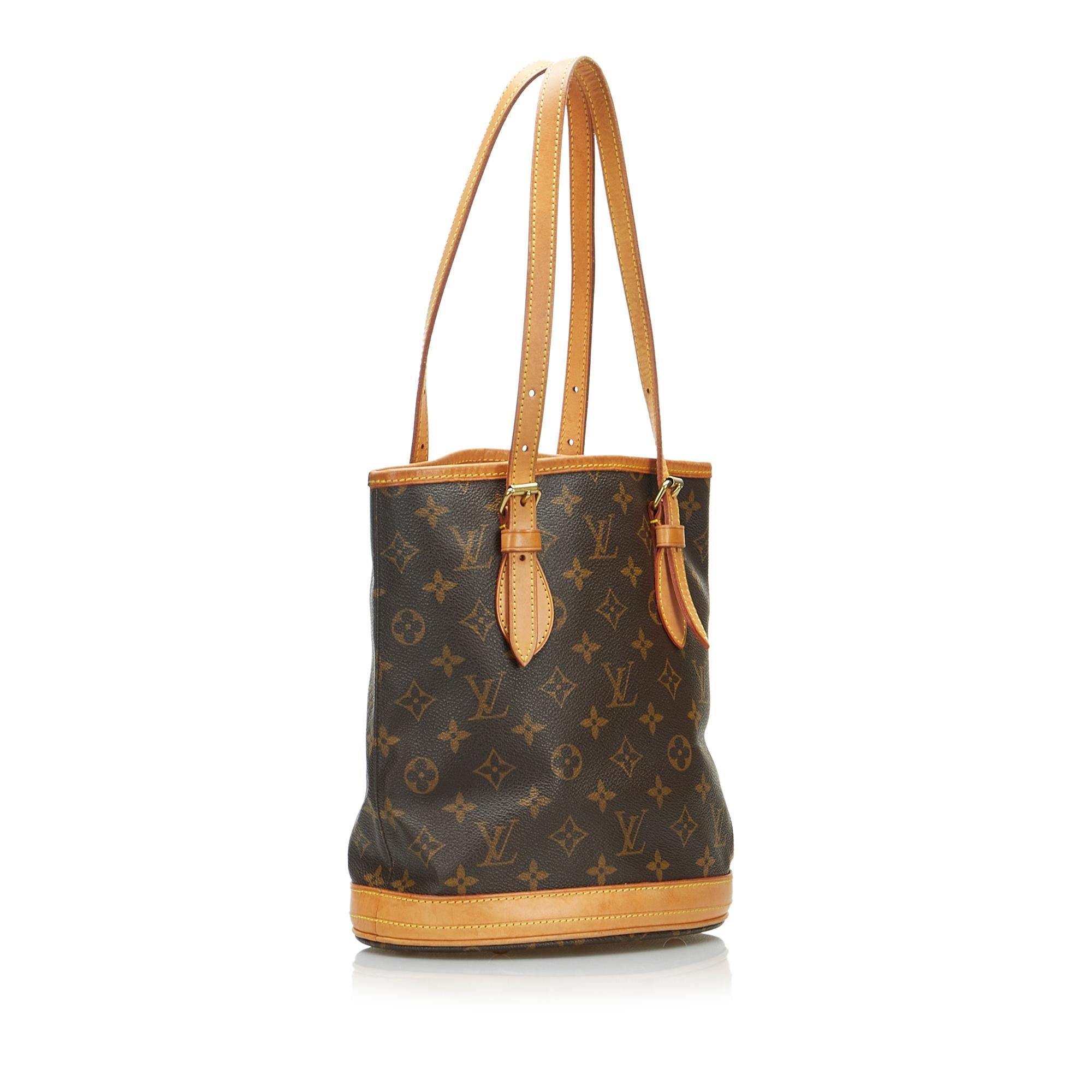 Louis Vuitton Monogram Petit Bucket PM (SHG-PgDTS4)
