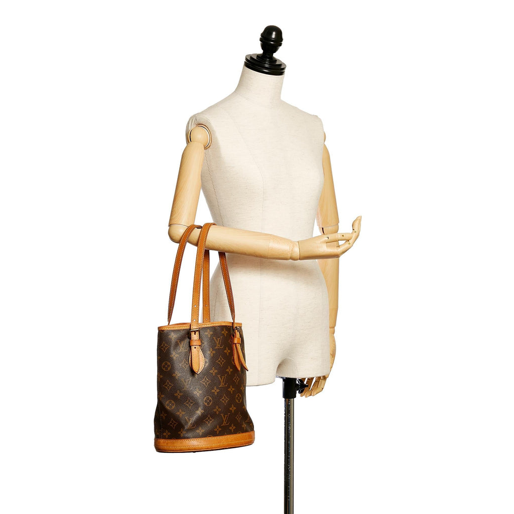 Louis Vuitton Monogram Petit Bucket (SHG-28399)
