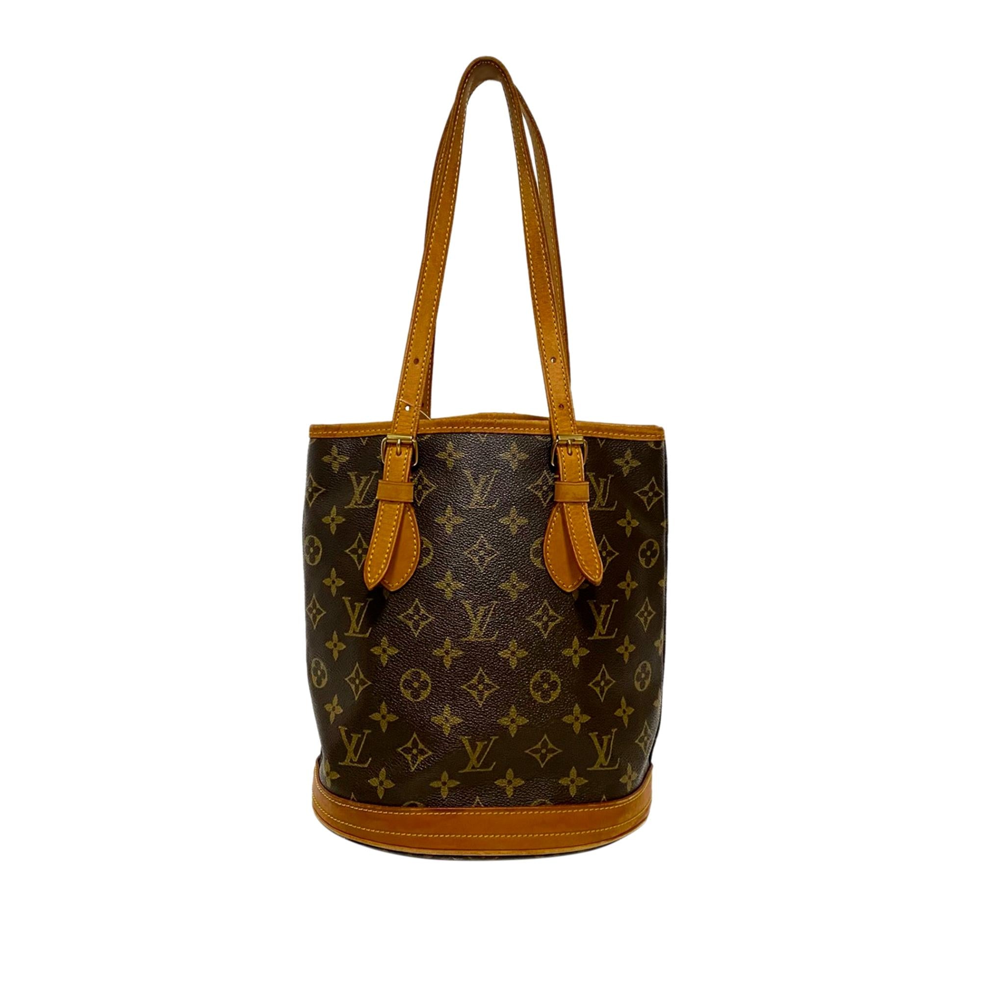 Louis Vuitton Monogram Petit Bucket (SHG-29393)