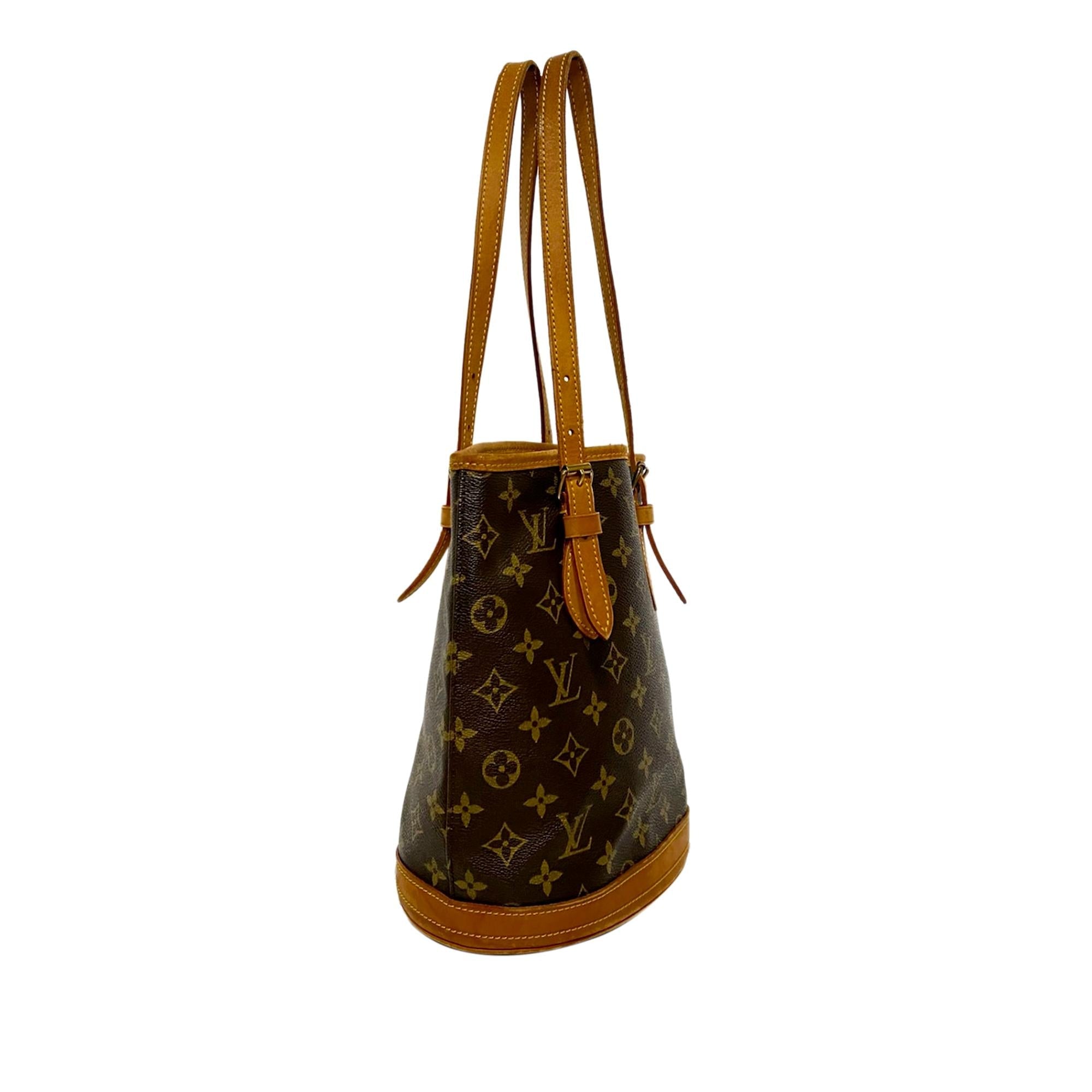 Louis Vuitton Monogram Petit Bucket (SHG-29393)