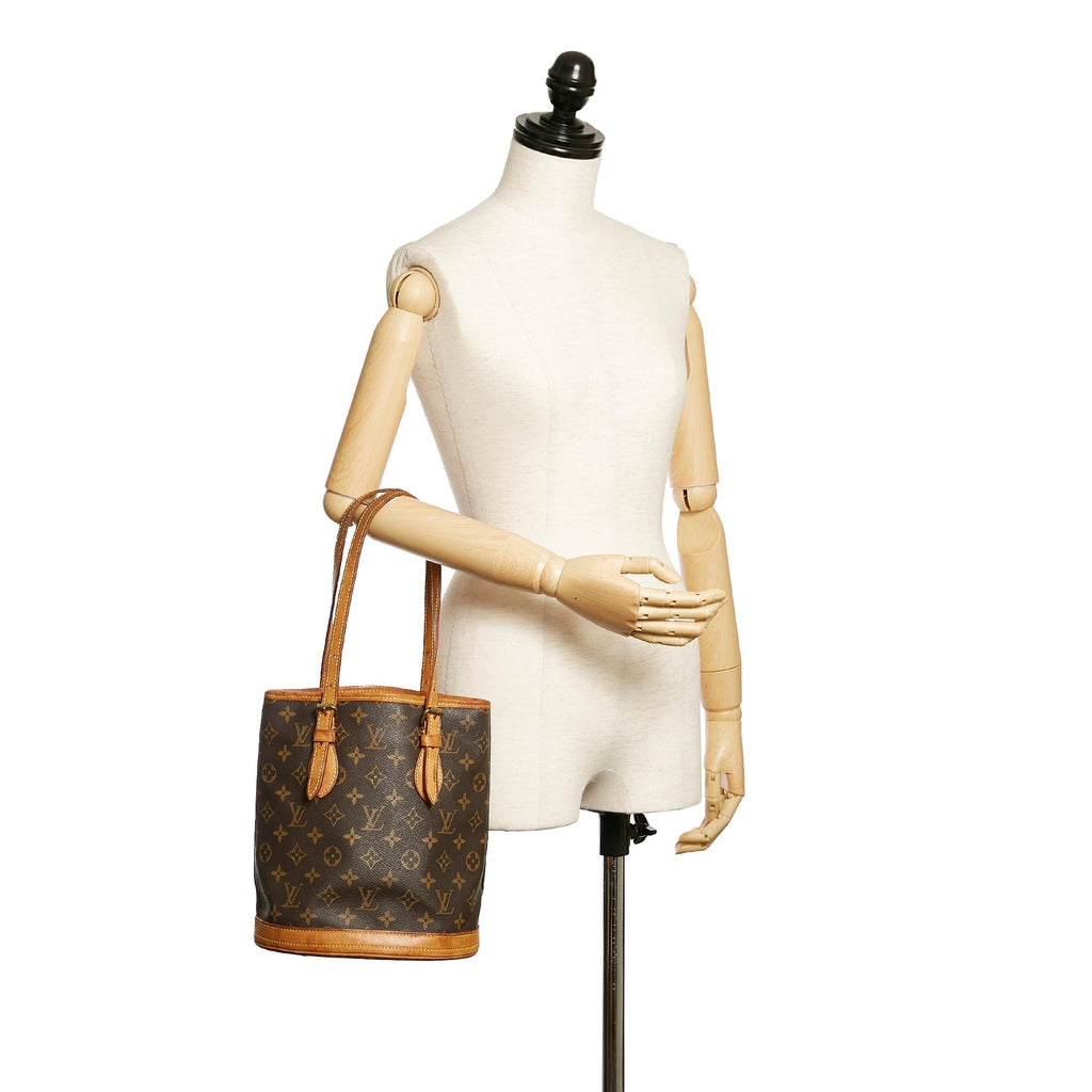 Louis Vuitton Monogram Petit Bucket (SHG-30306)