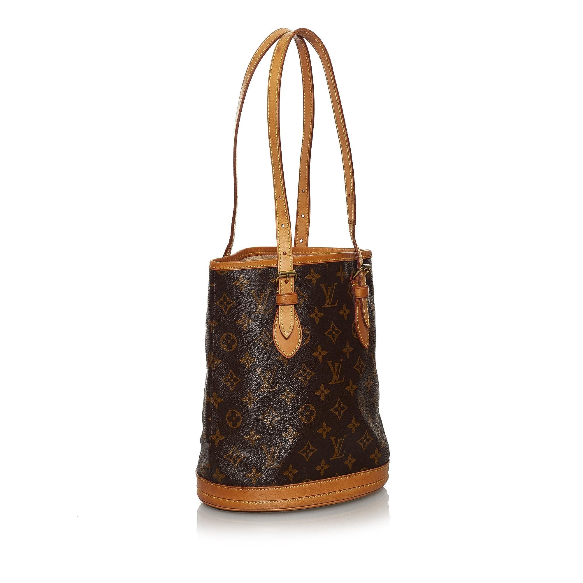 Louis Vuitton Monogram Petit Bucket (SHG-30593)