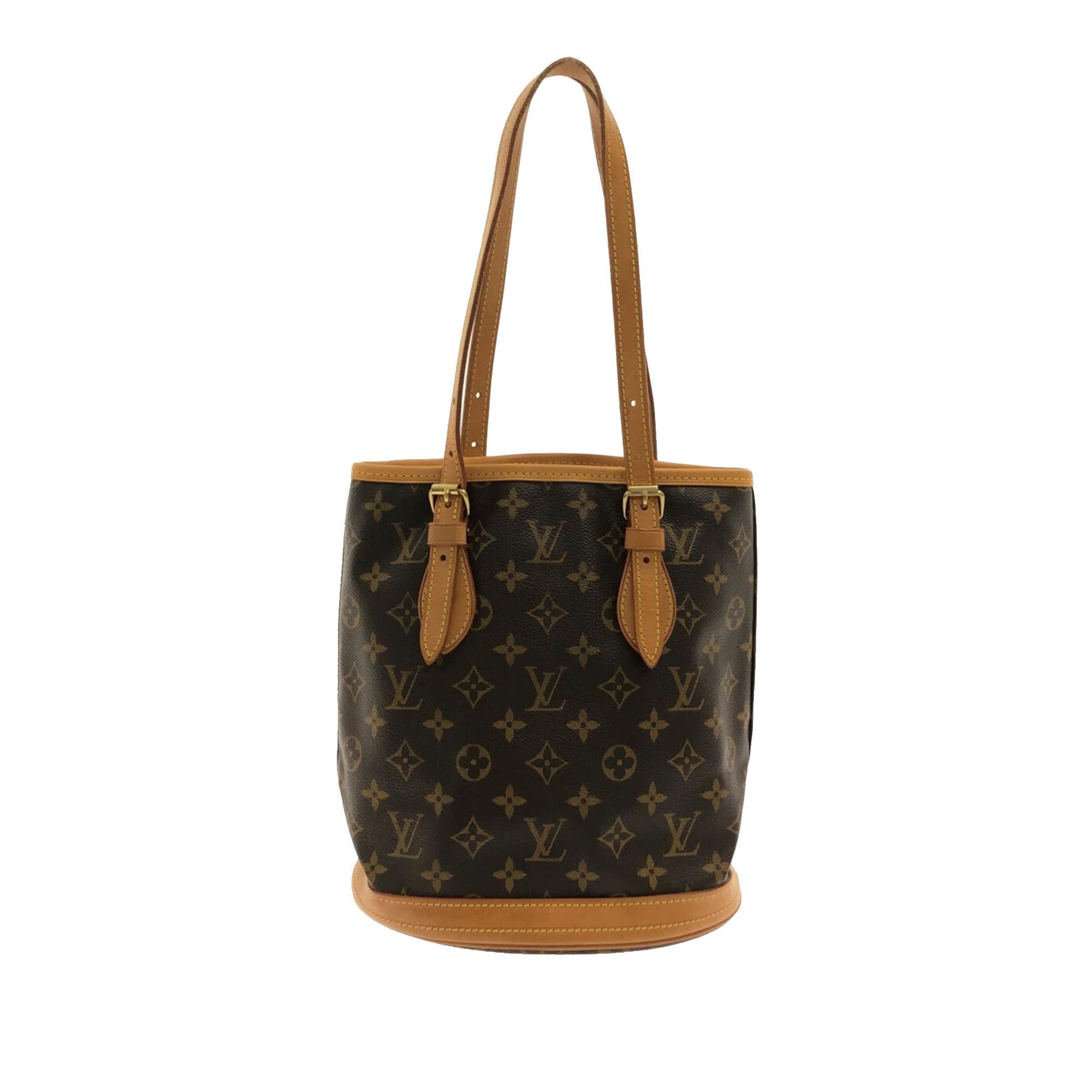 Louis Vuitton Monogram Petit Bucket (SHG-8UOglS)