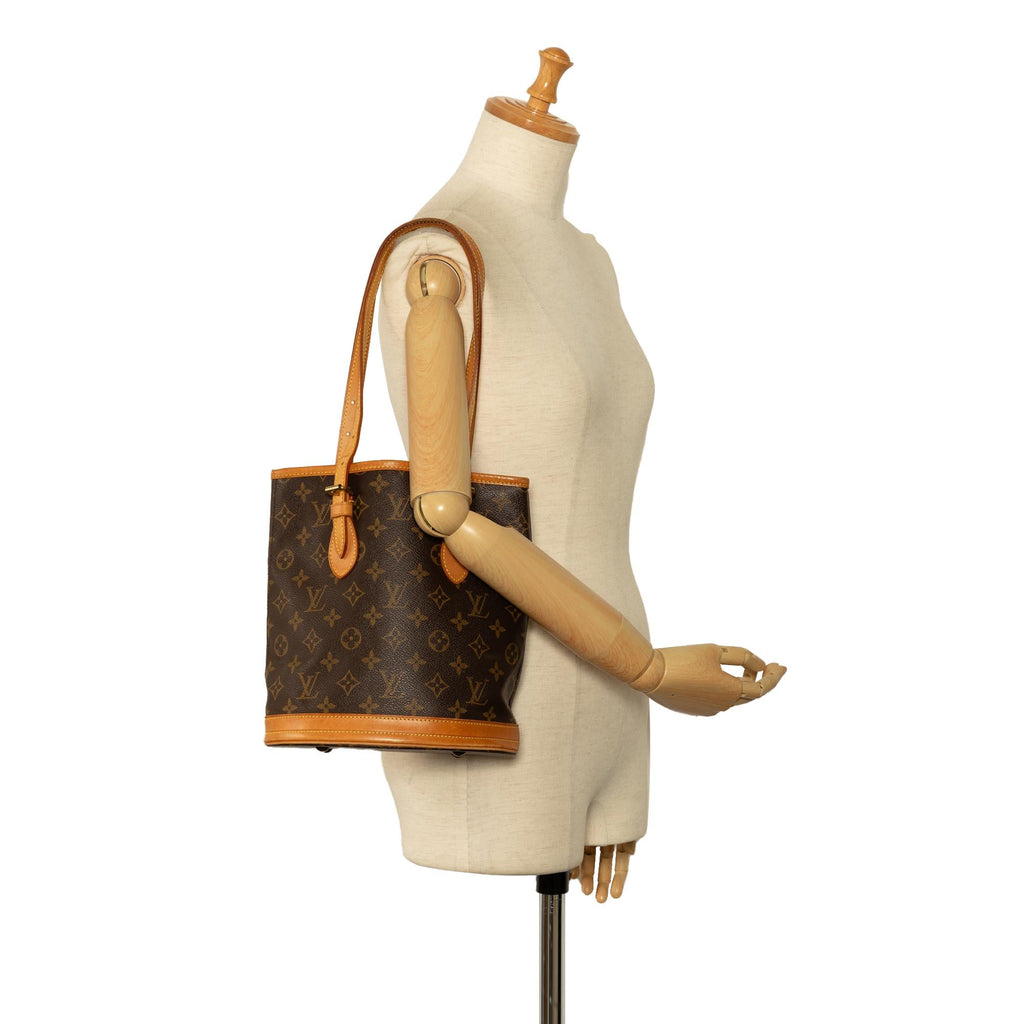Louis Vuitton Monogram Petit Bucket (SHG-w1S44M)