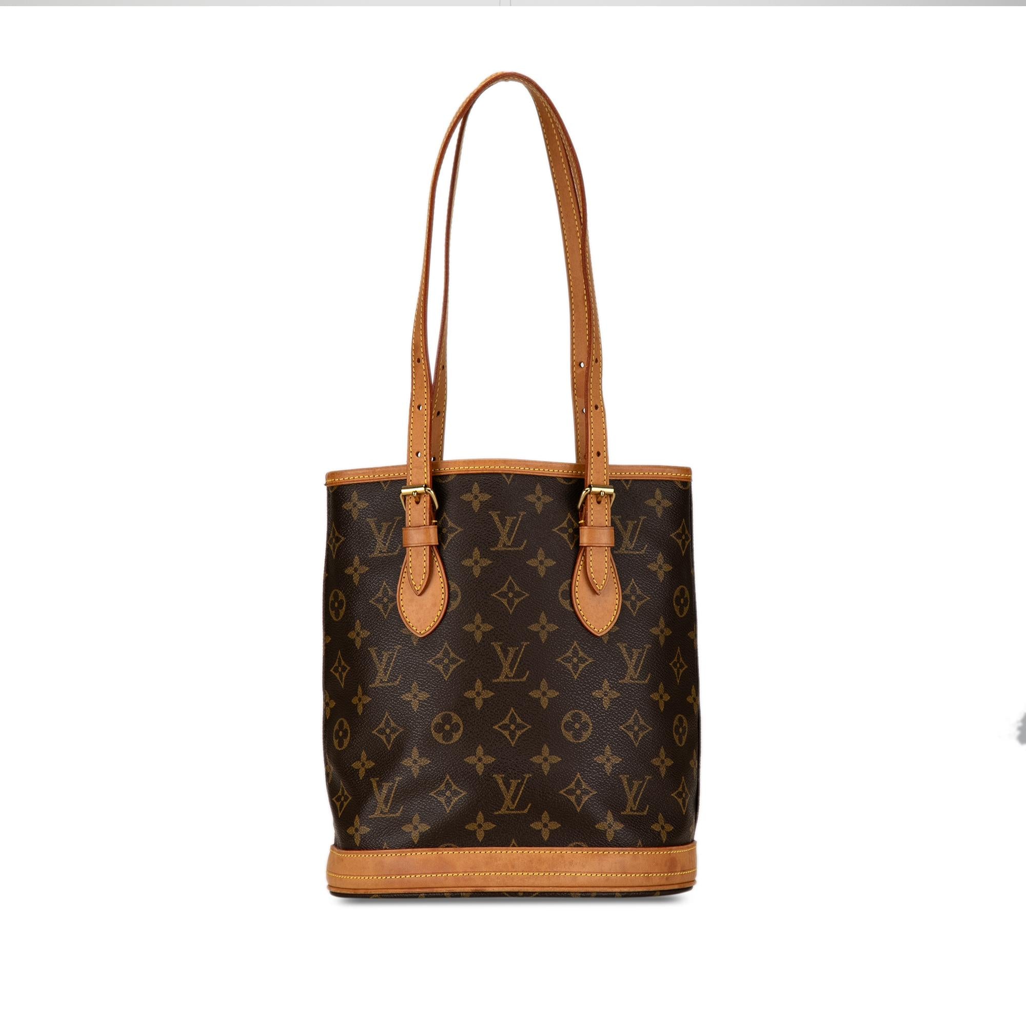 Louis Vuitton Monogram Petit Bucket (SHG-wNbkas)