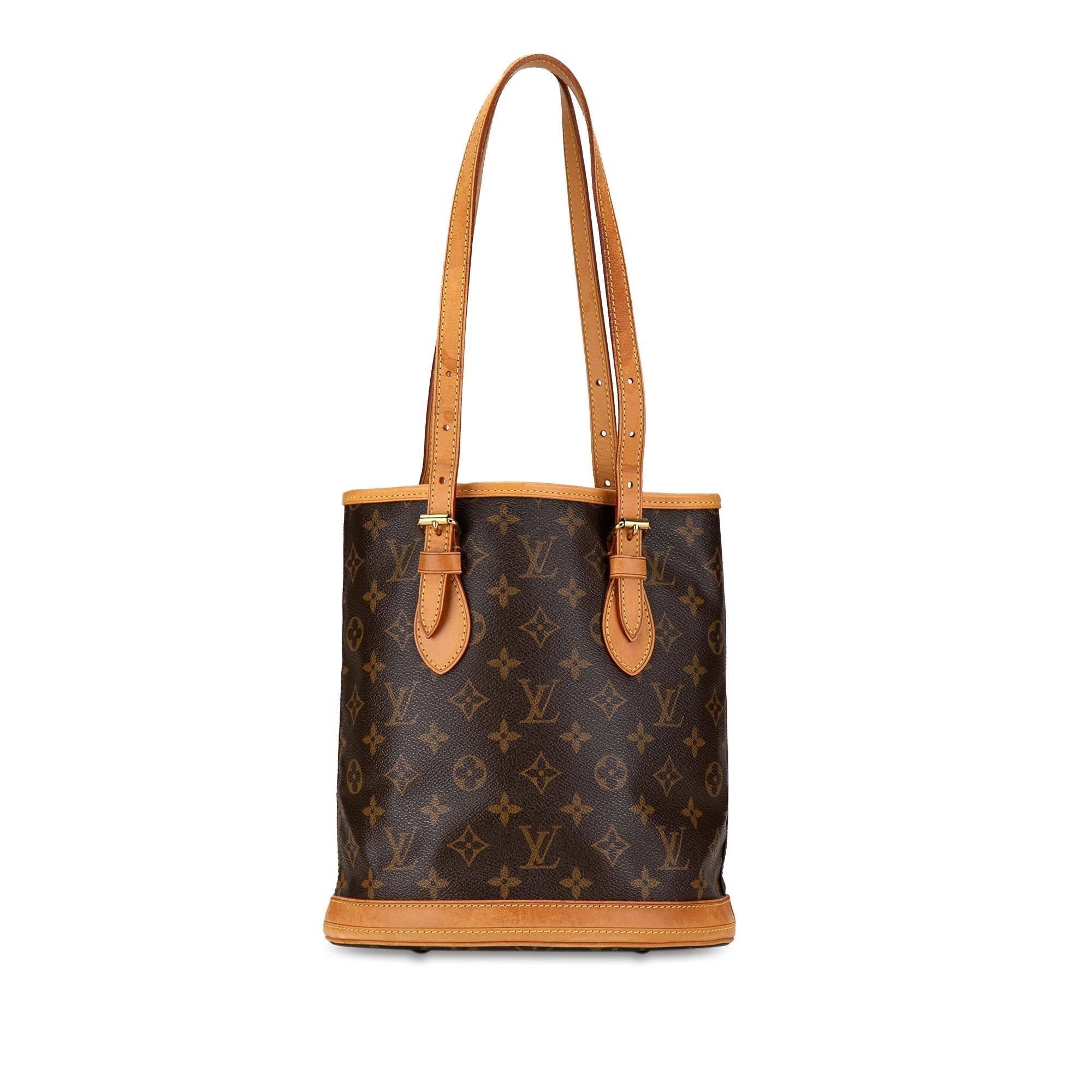 Louis Vuitton Monogram Petit Bucket (SHG-qOvBFo)