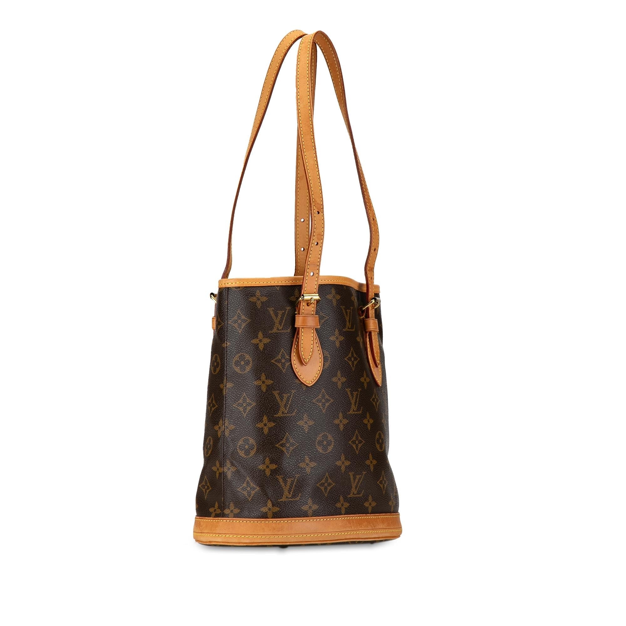 Louis Vuitton Monogram Petit Bucket (SHG-qOvBFo)