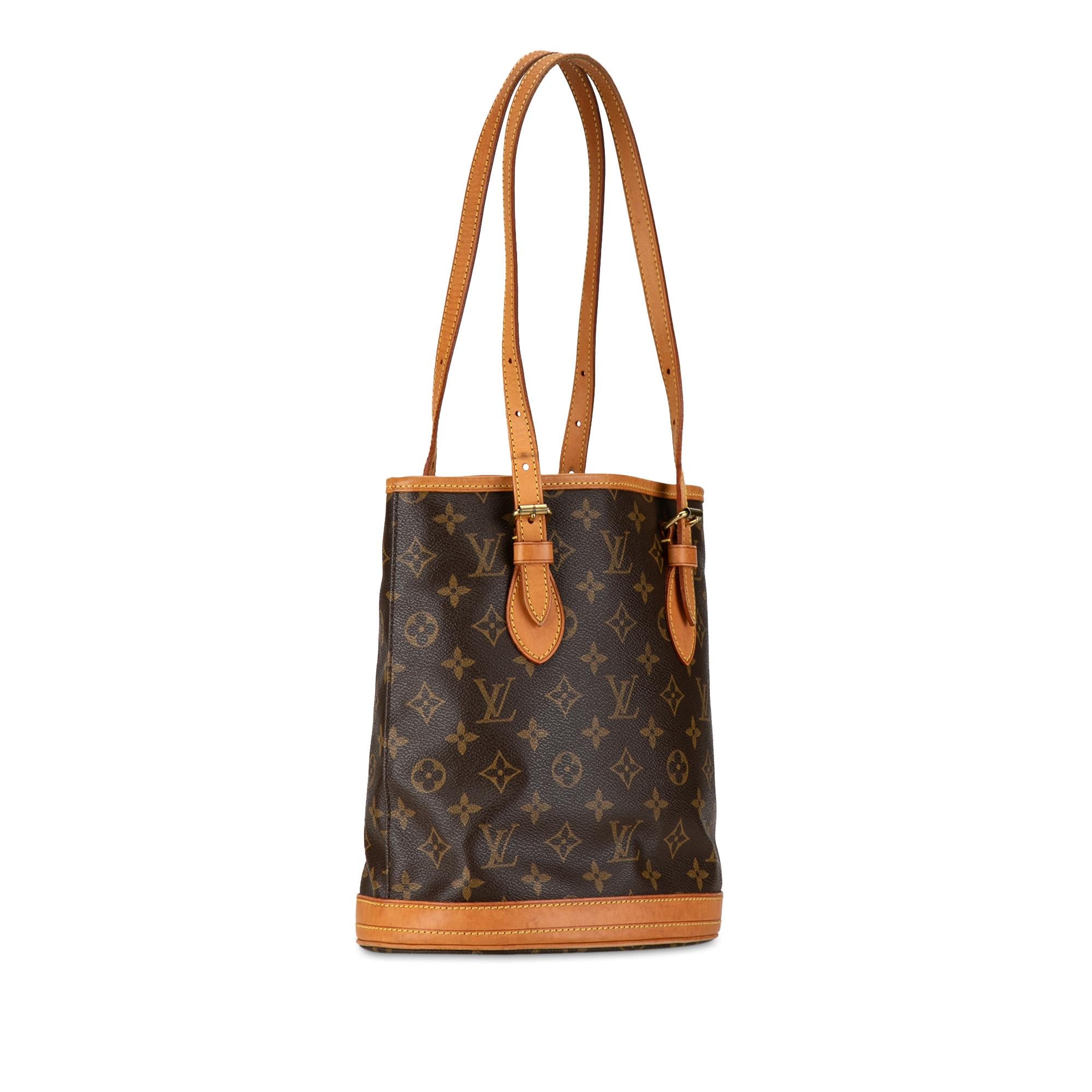 Louis Vuitton Monogram Petit Bucket (SHG-ijkvYu)
