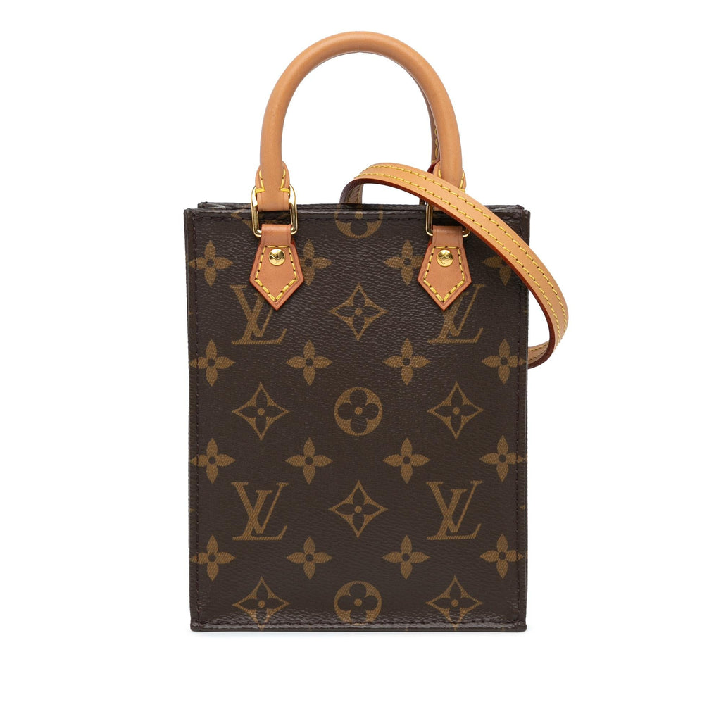 Louis Vuitton Monogram Petit Sac Plat (SHG-PVJerv)
