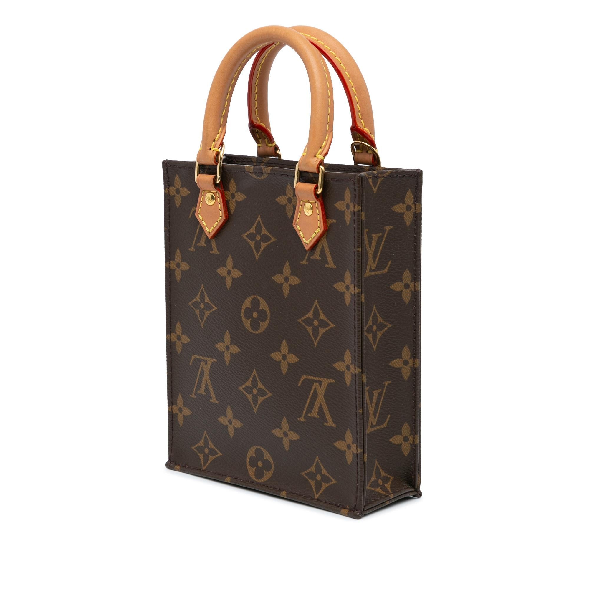 Louis Vuitton Monogram Petit Sac Plat (SHG-PVJerv)