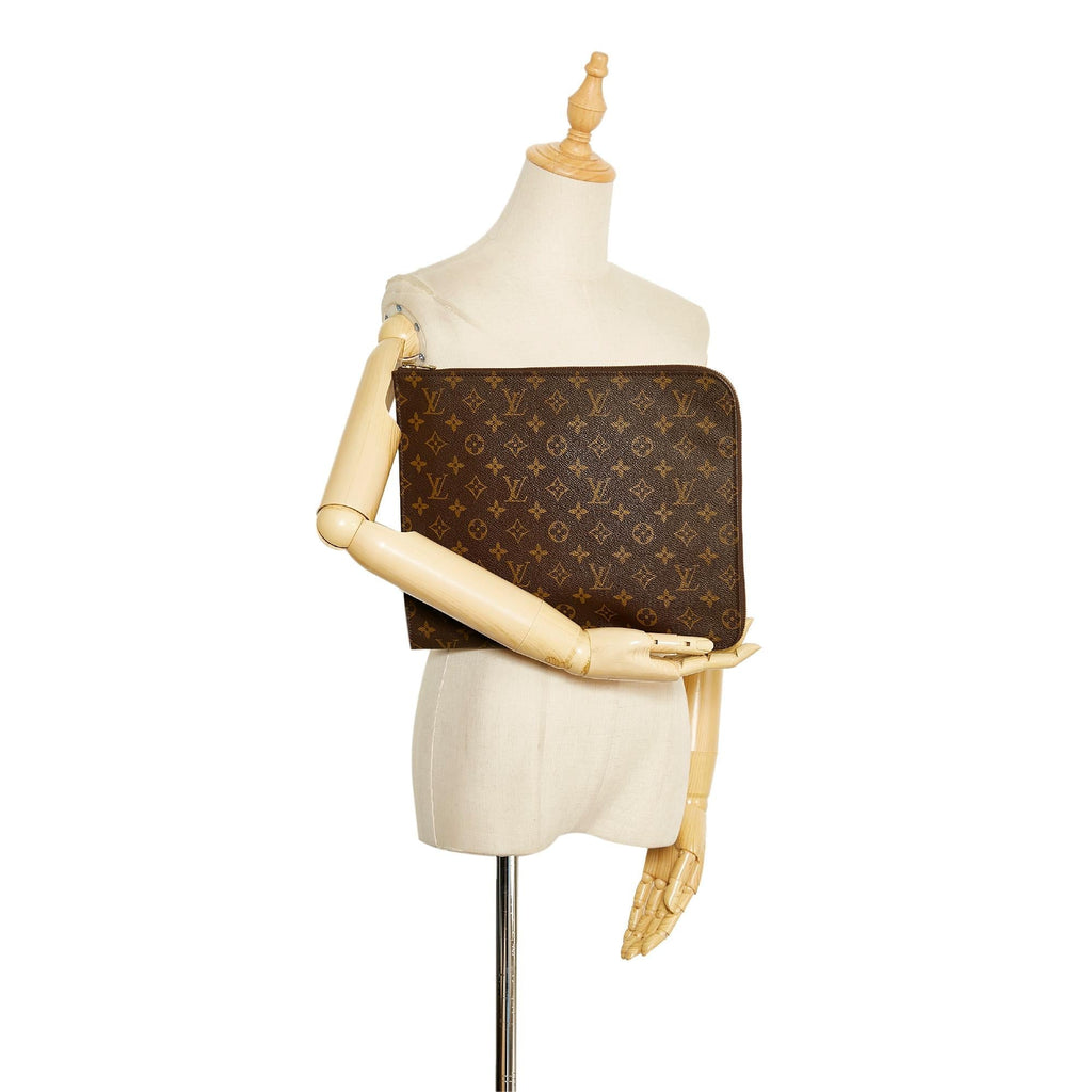 Louis Vuitton Monogram Poche-Documents Portfolio 30 (SHG-3Lxznw)