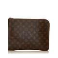 Louis Vuitton Monogram Poche Documents Portfolio (SHG-29565)