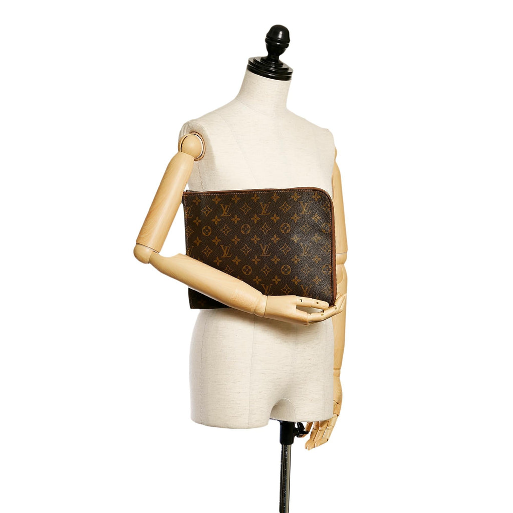 Louis Vuitton Monogram Poche Documents Portfolio (SHG-29565)