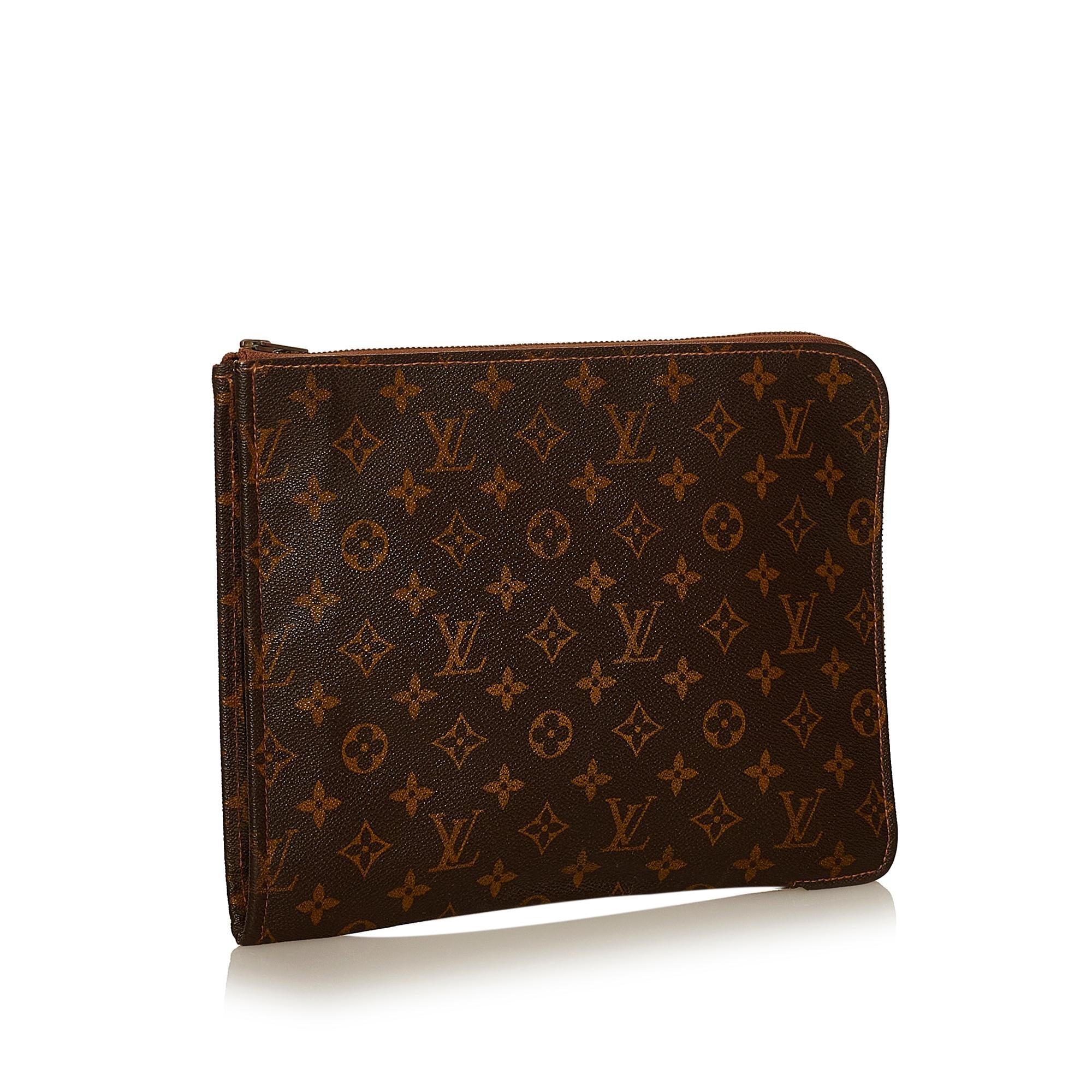 Louis Vuitton Monogram Poche Documents Portfolio (SHG-29565)