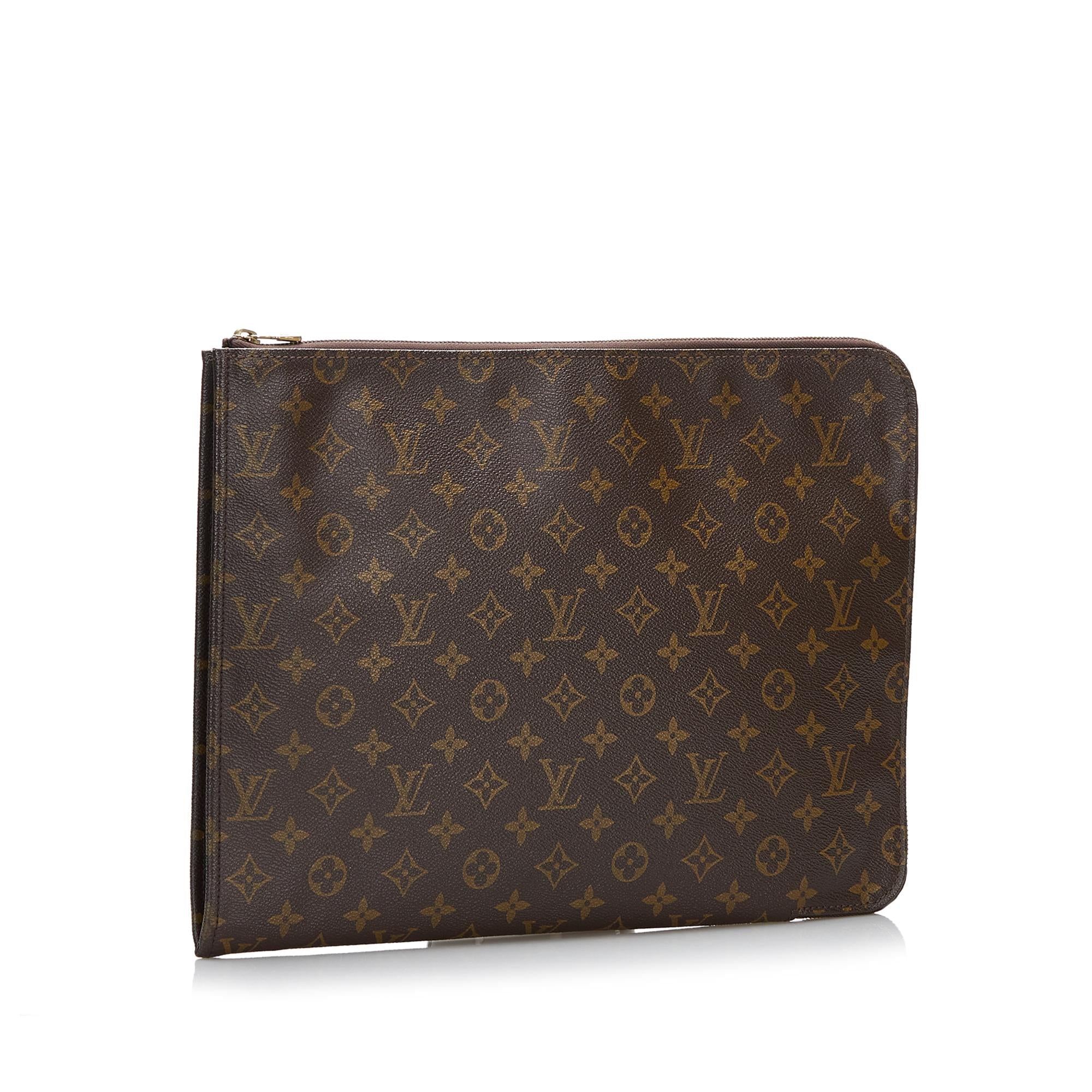 Louis Vuitton Monogram Poche-Documents Portfolio (SHG-NJebZA)