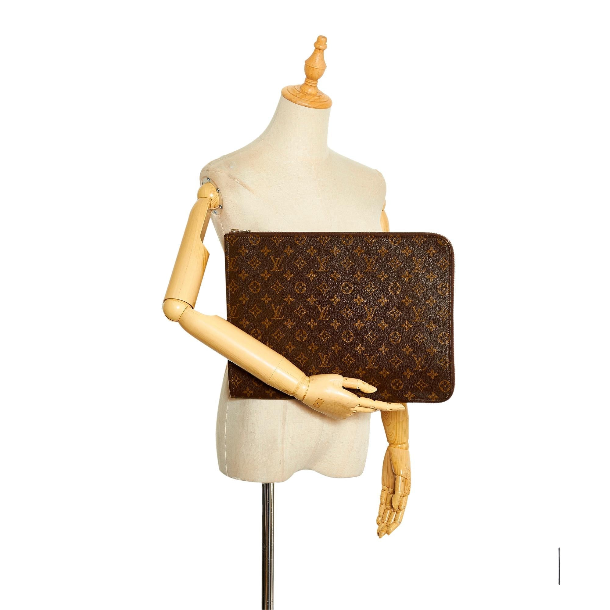 Louis Vuitton Monogram Poche Documents Portfolio (SHG-75tMK5)
