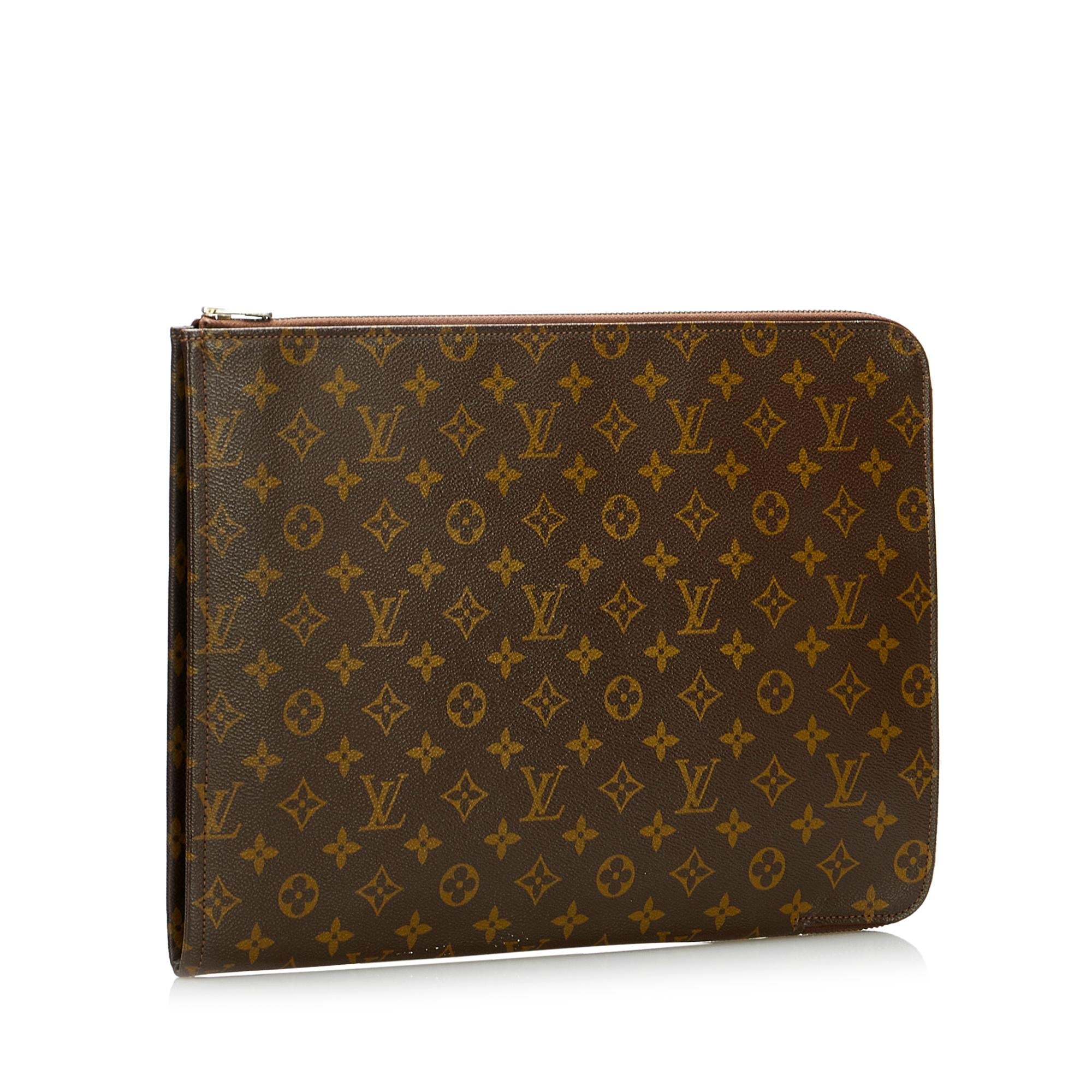 Louis Vuitton Monogram Poche Documents Portfolio (SHG-75tMK5)