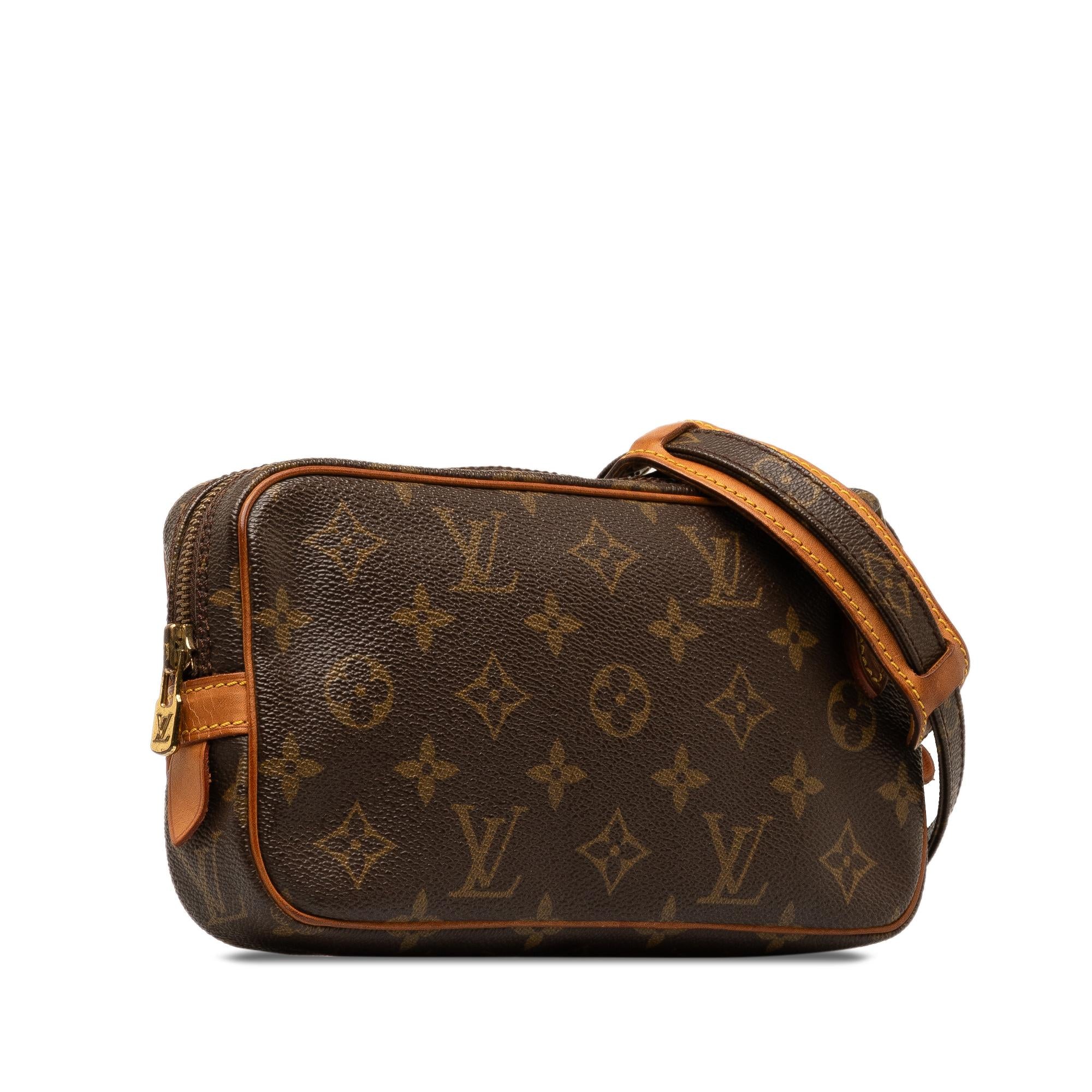 Louis Vuitton Monogram Pochette Marly Bandouliere (SHG-la1O0H)