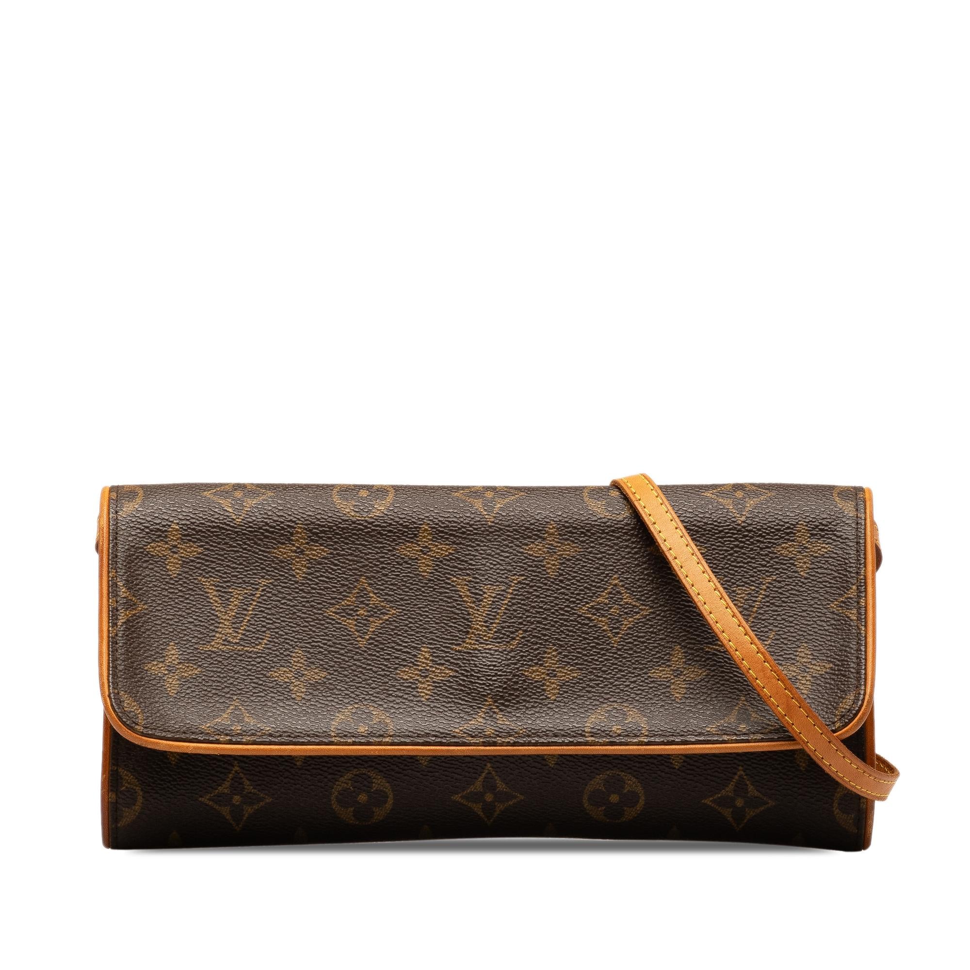 Louis Vuitton Monogram Pochette Twin GM (SHG-EQGS1O)