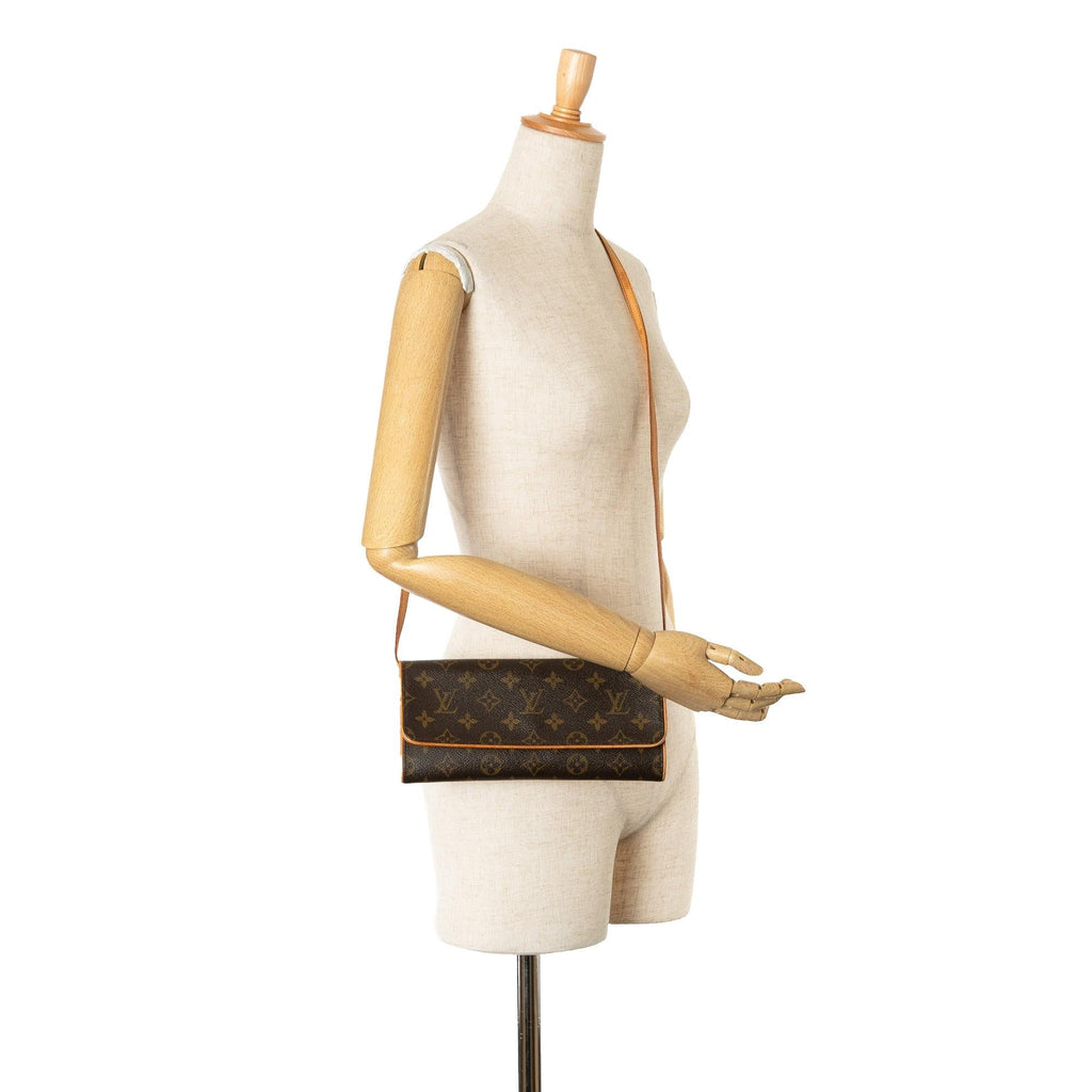 Louis Vuitton Monogram Pochette Twin GM (SHG-Z2f6XL)