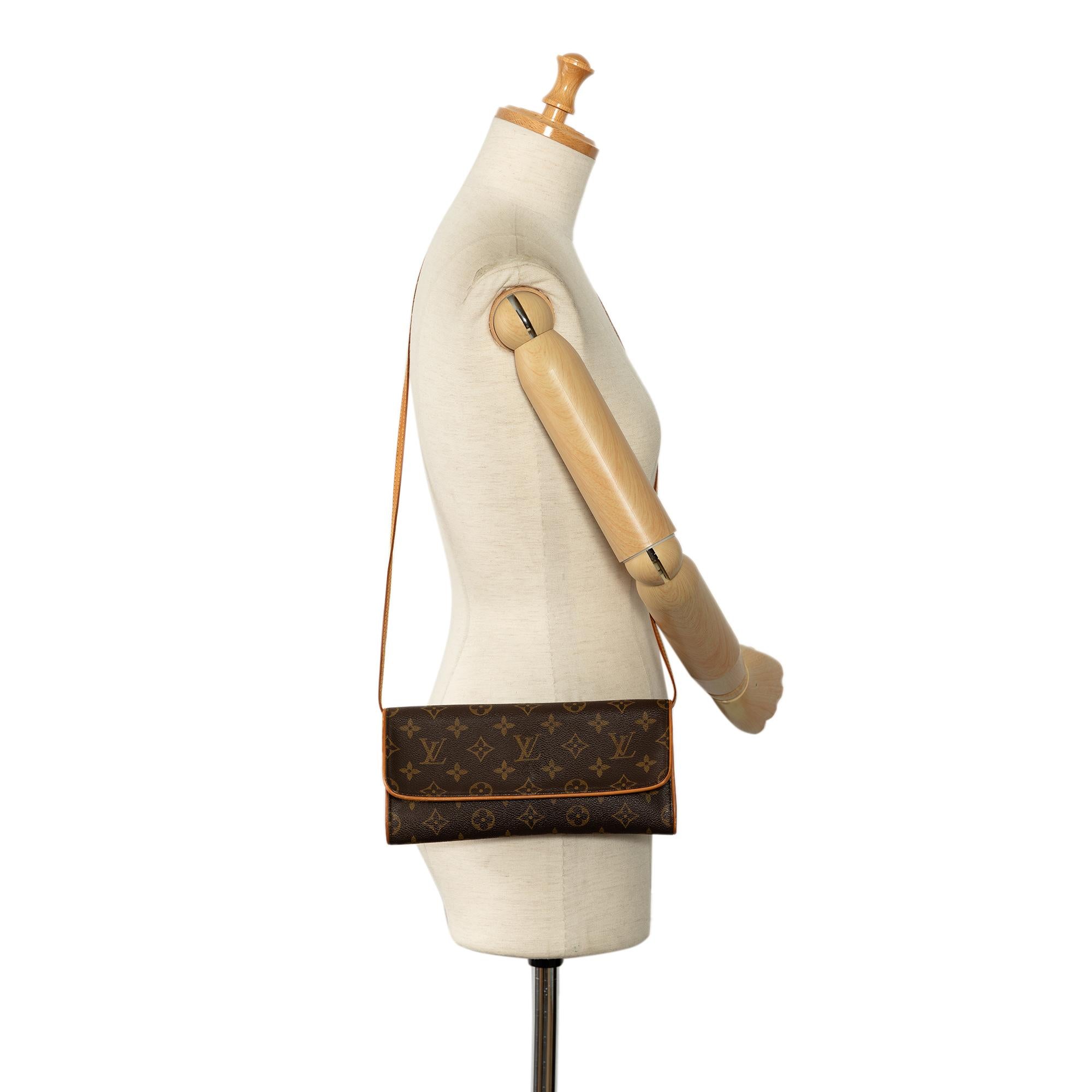 Louis Vuitton Monogram Pochette Twin GM (SHG-mhENn9)