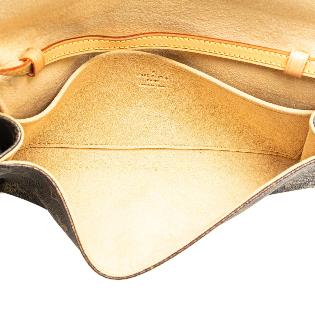 Louis Vuitton Monogram Pochette Twin GM (SHG-8elLmP)